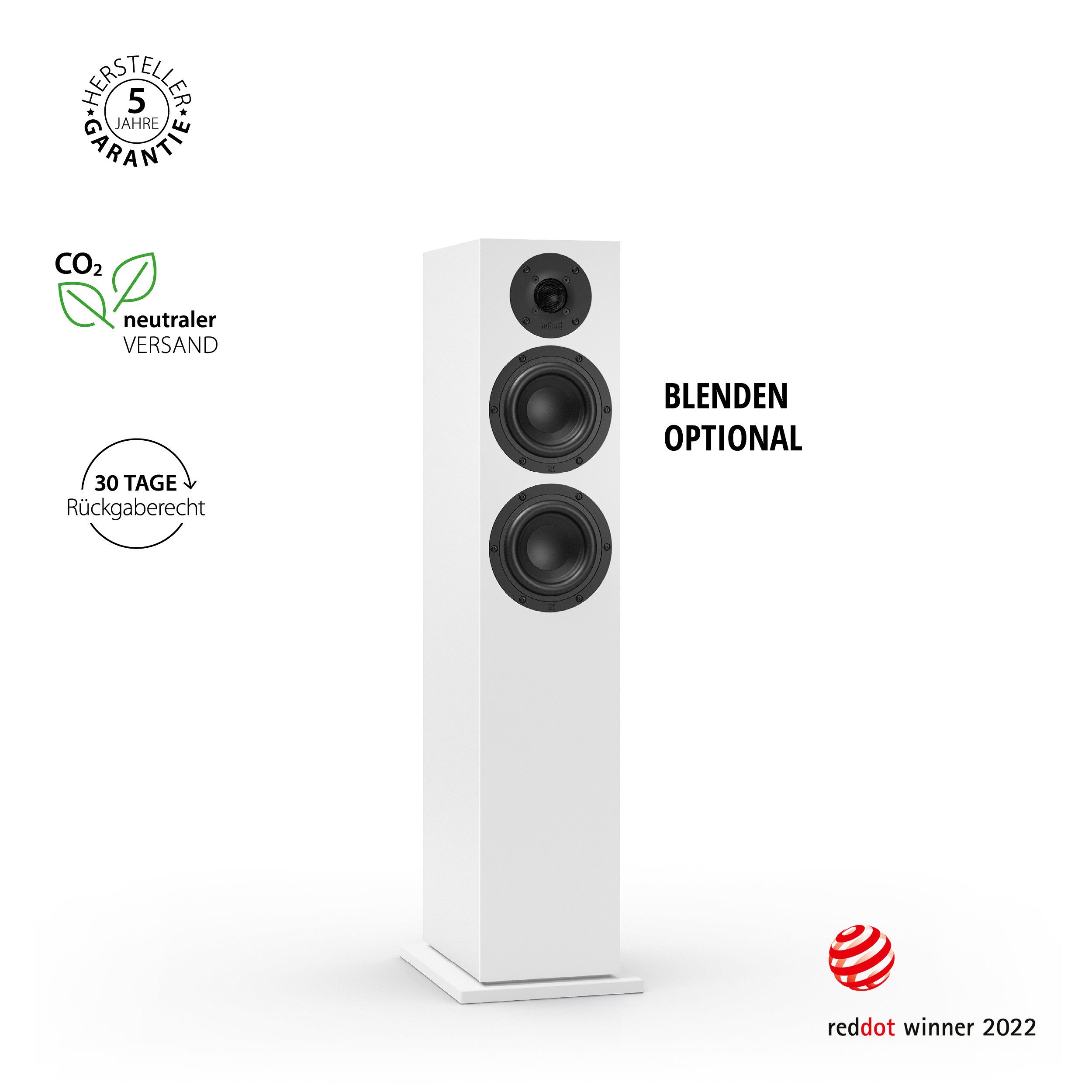 Nubert nuBoxx B-60 Stand-Lautsprecher (Standlautsprecher, 2,5-Wege, 220 W Dauerbelastbarkeit)