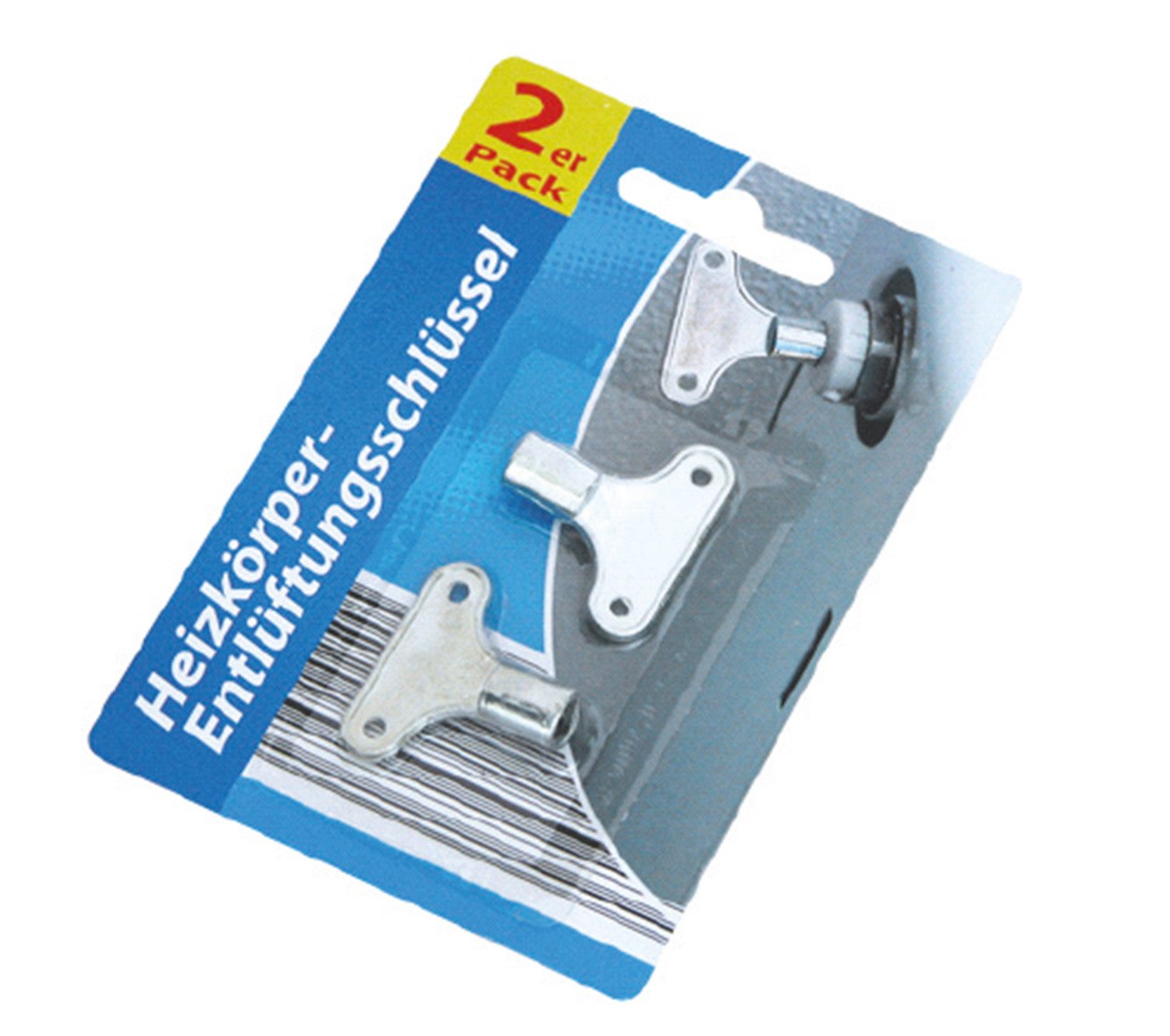 Steckschlüssel Heizkörper-Entlüftungsschlüssel, 2er Pack