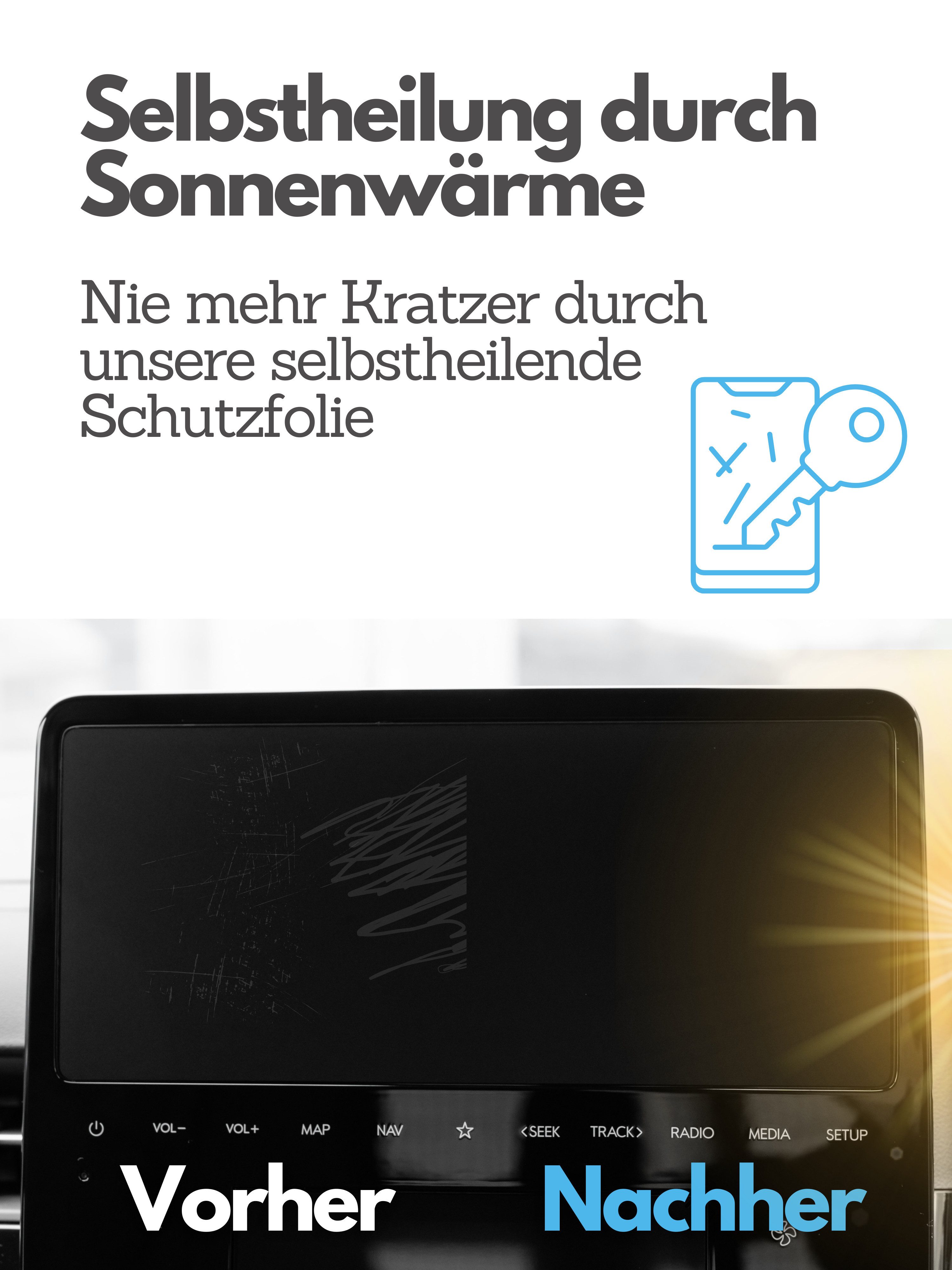 DISSKIN Displayschutzfolie DISSKIN Displayschutzfolie für Hyundai Staria 10,25 Zoll für Hyundai Staria 10,25" Entertainment System, 1 Stück, Anti-Fingerabdruck-Beschichtung