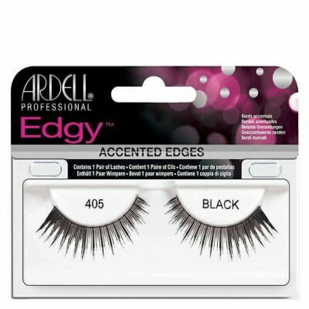 ARDELL Einzelwimpern, Edgy, False Eyelashes, 405, Black