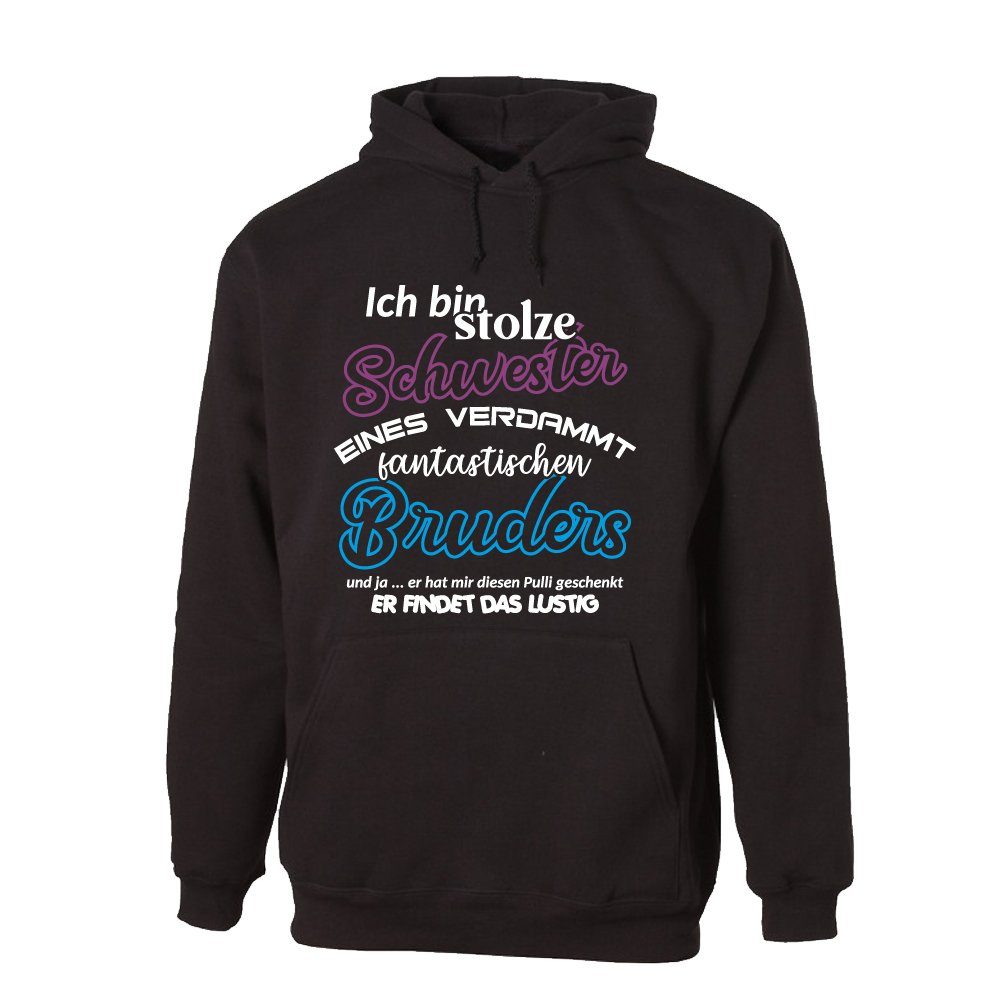 Ggraphics Hoodie Ich bin stolze Schwester eines verdammt fantastischen