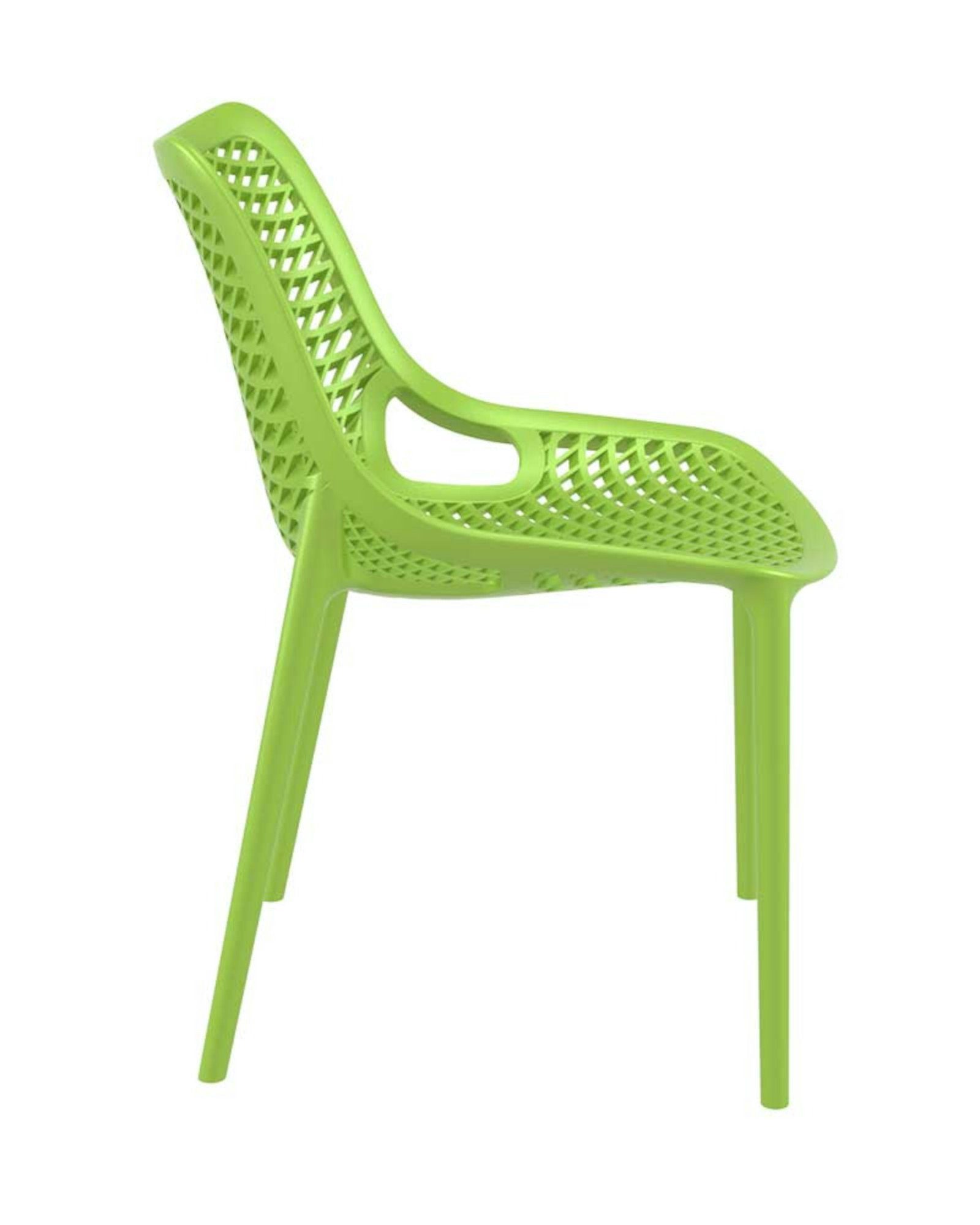 Gartenstuhl Outdoor, stapelbar grün Air CLP (4er Set), Kunststoff,