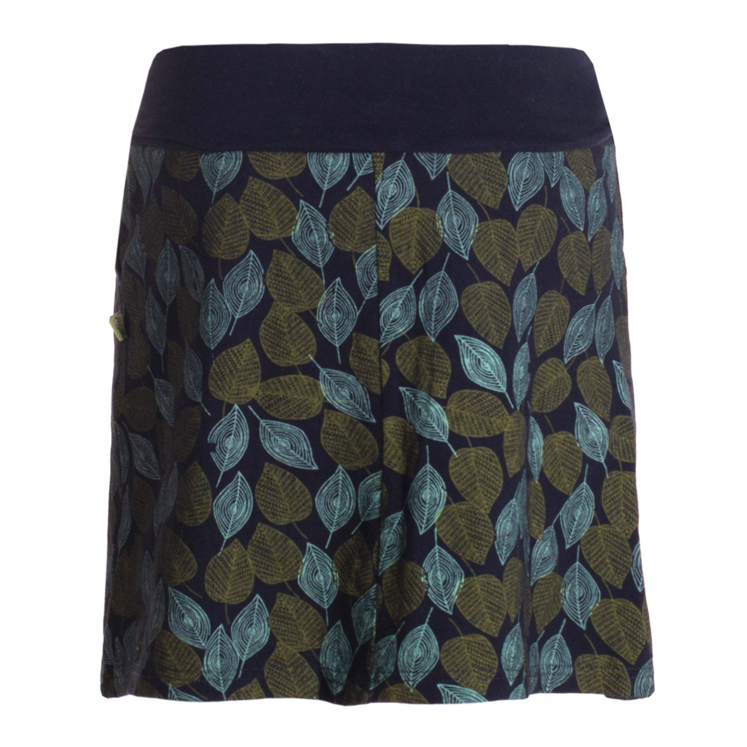 Vishes Jerseyrock knielang Baumwolle Blumen-Muster breiter Bund mit Kordel-Zug Taschen Alternative Bekleidung, Ethno, Hippie, Retro Style – Bild 3 von 5