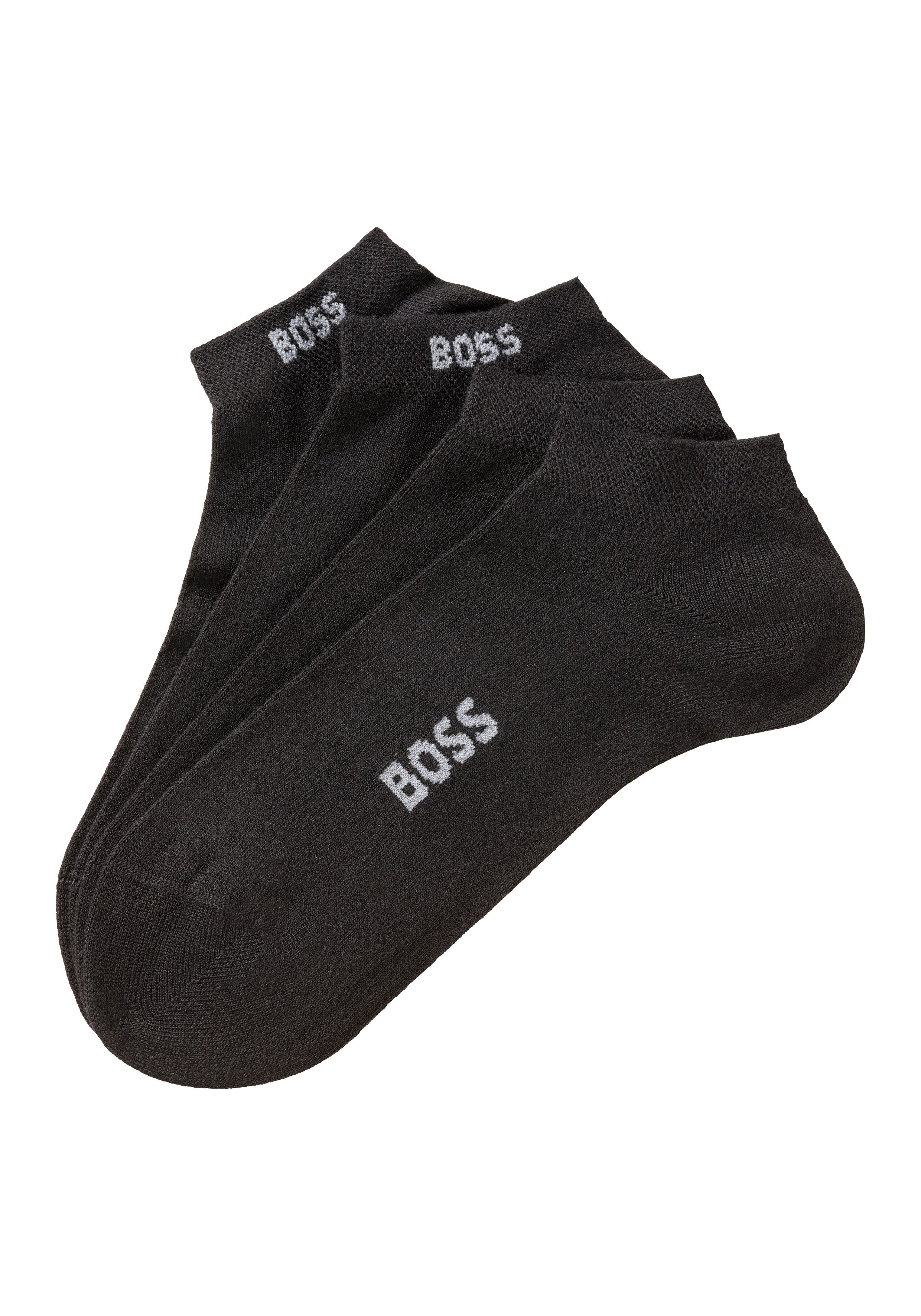 BOSS Socken 2P AS Logo Bamboo (Packung, 2-Paar) mit doppelten Logoschriftzu günstig online kaufen