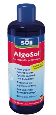 SÖLL Algenbekämpfung Söll Algenentferner 5 Liter AlgoSol® forte für 100 Qbm Teichwasser