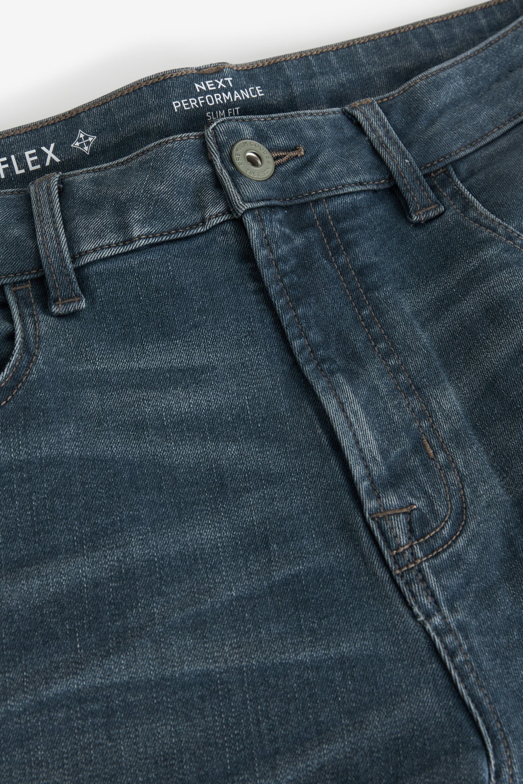 Motionflex Slim (1-tlg) Next - Blue/Grey Slim-fit-Jeans Jeans