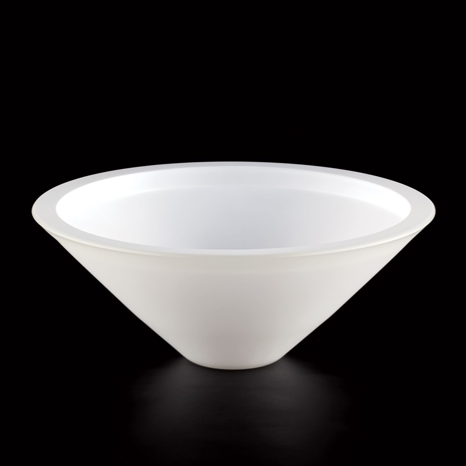 Orion Leuchten Lampenschirm E14 Glas-Lampenschirm weiß, Kegelform, Lochmaß Ø 30 mm – Bild 2 von 5