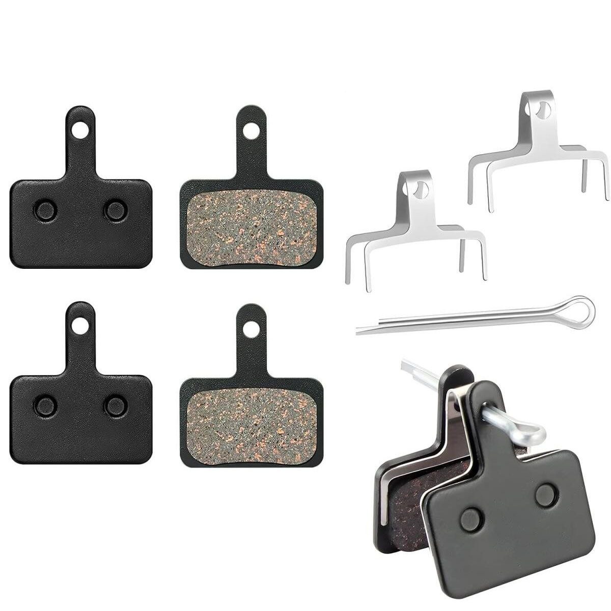 FELIXLEO Rollenbremse Fahrrad Bremsbeläge Scheibenbremse Shimano MT200 MT400 (4-St)