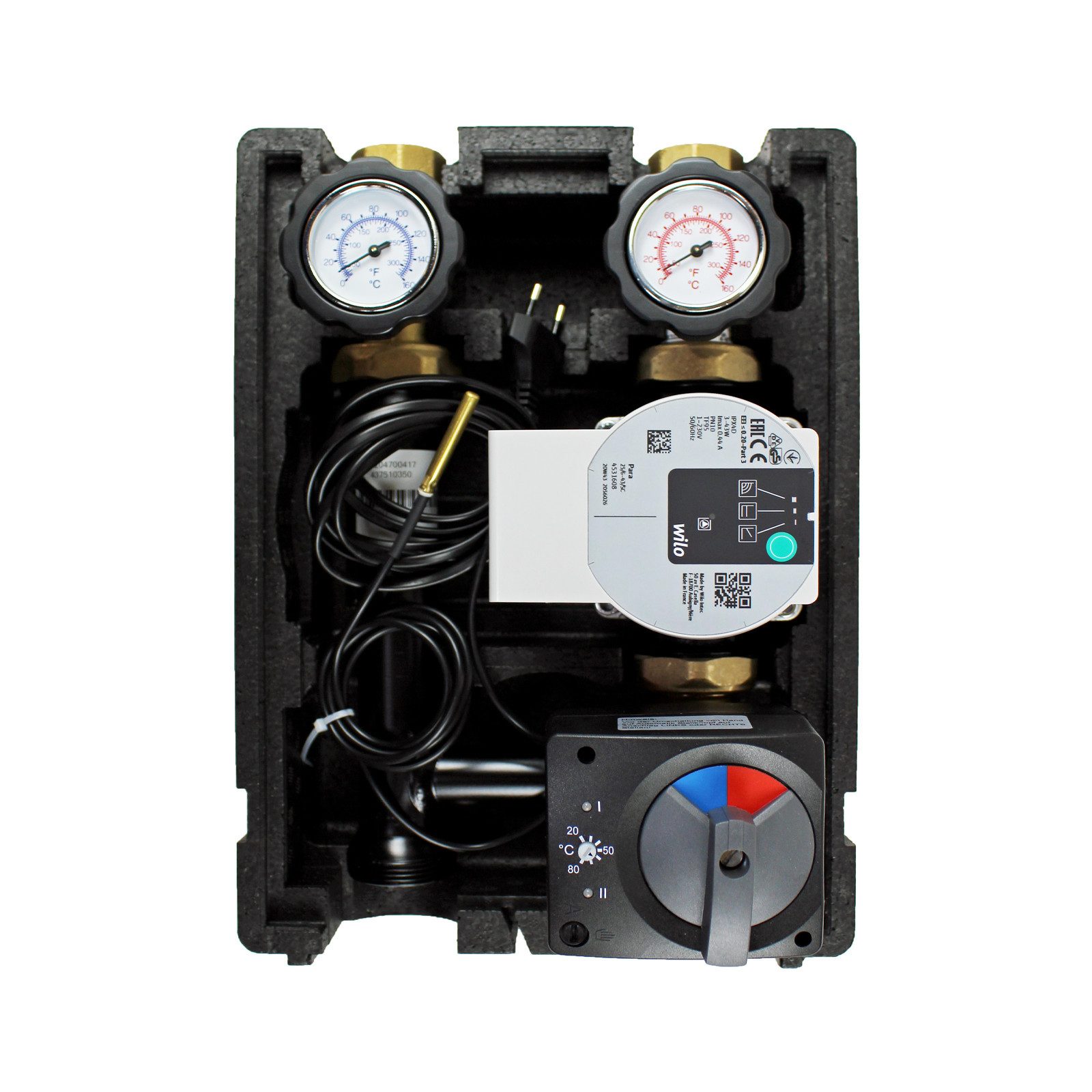 Environ Fußbodenheizung EcoMix Heizkreispumpengruppe mit Drei-Wege-Mischer, ELODRIVE elektr.