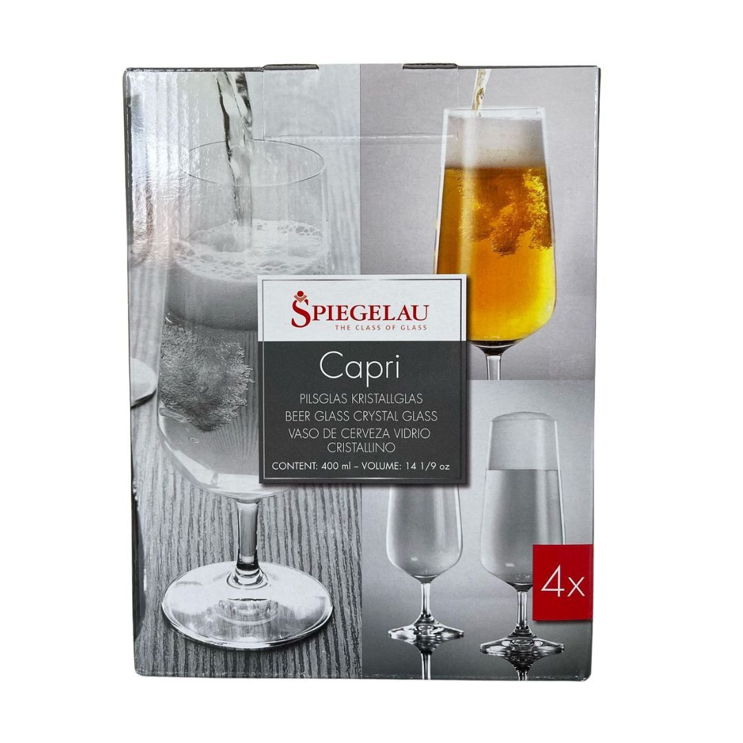 SPIEGELAU Bierglas SPIEGELAU Capri Bier 4er Set, 4-tlg., Kristallglas
