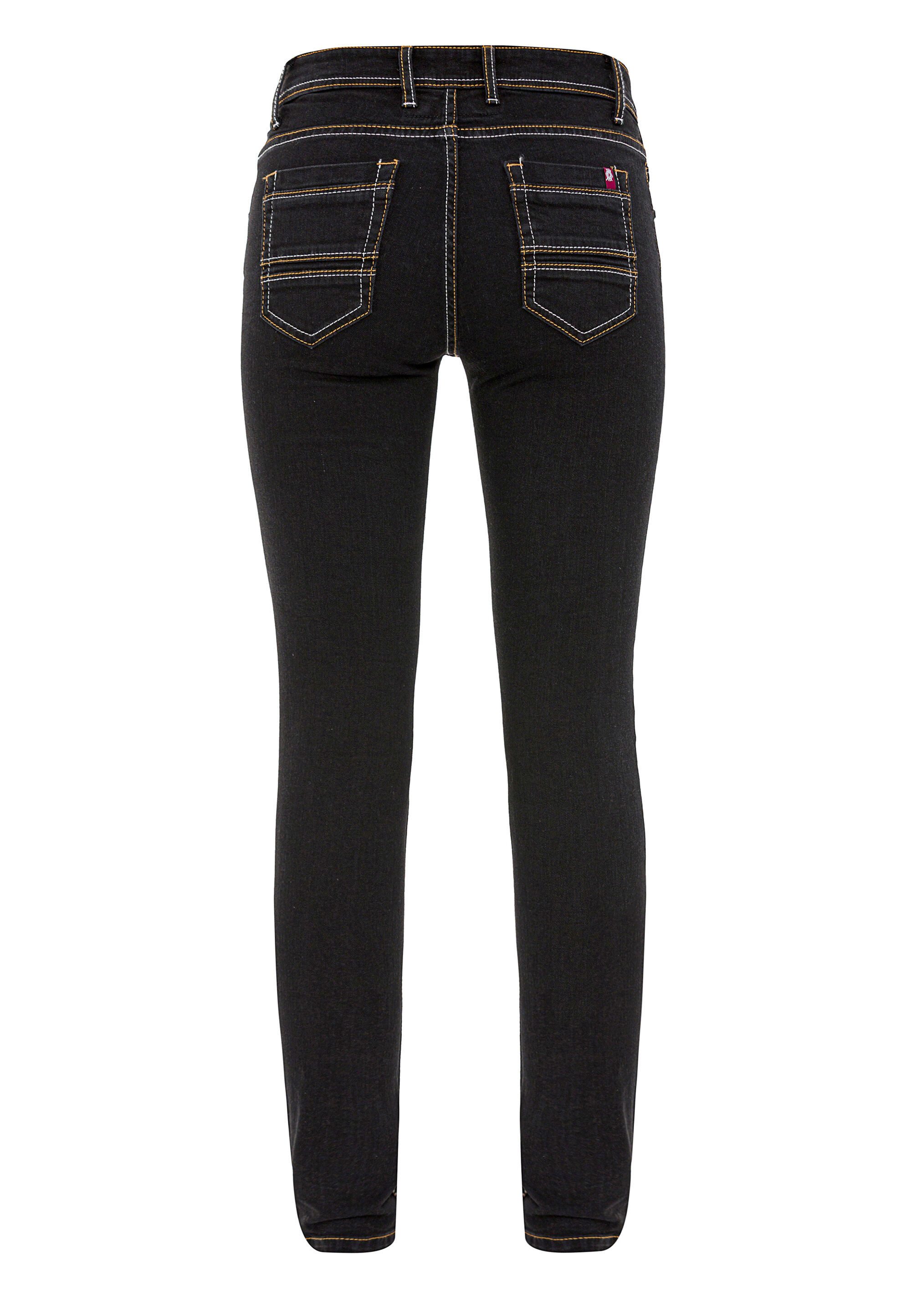 Cipo & Baxx Slim-fit-Jeans Jeans im Used-Look, WD443 – Bild 2 von 2