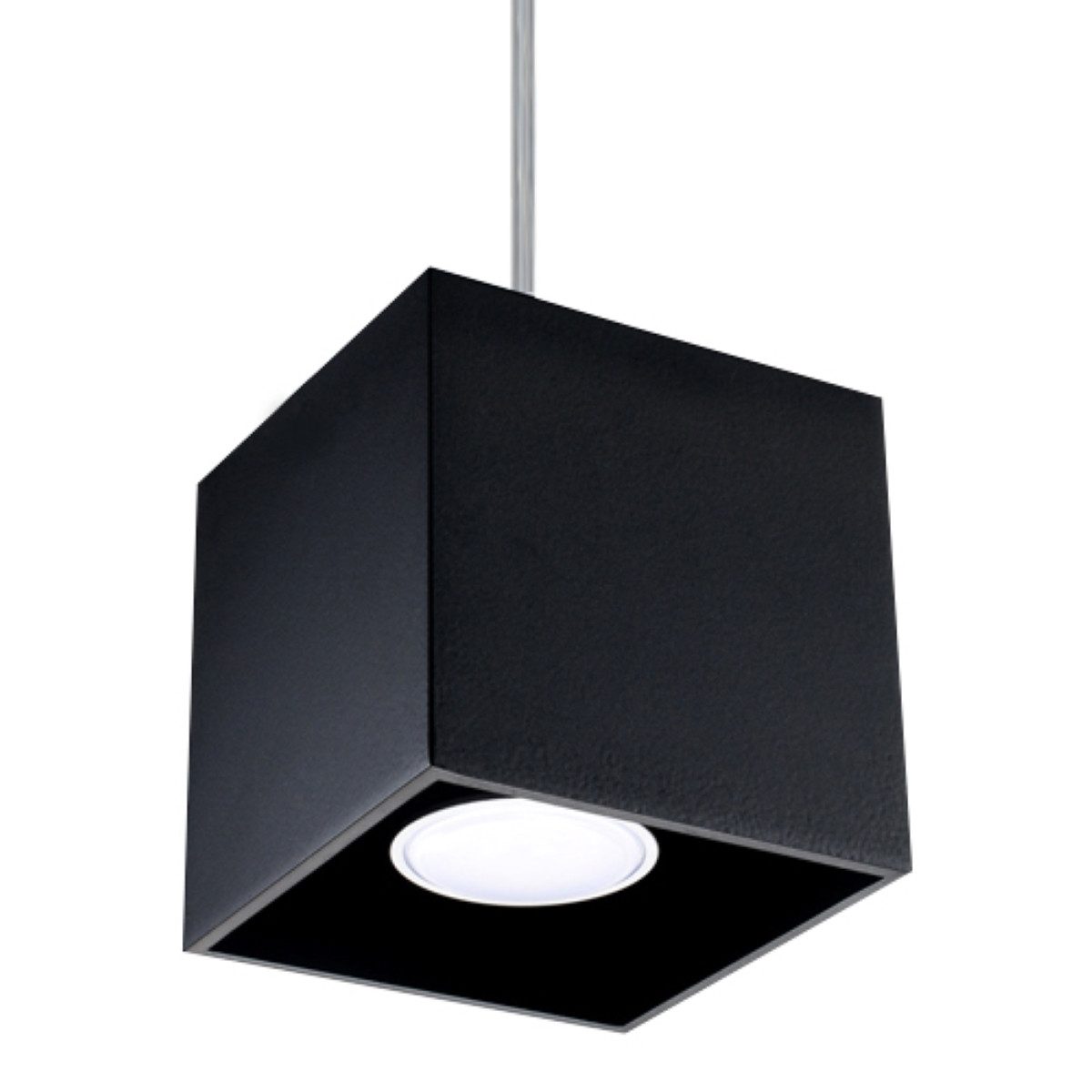 SOLLUX lighting Hängeleuchte Hängeleuchte Quad 1 Schwarz, Nicht enthalten