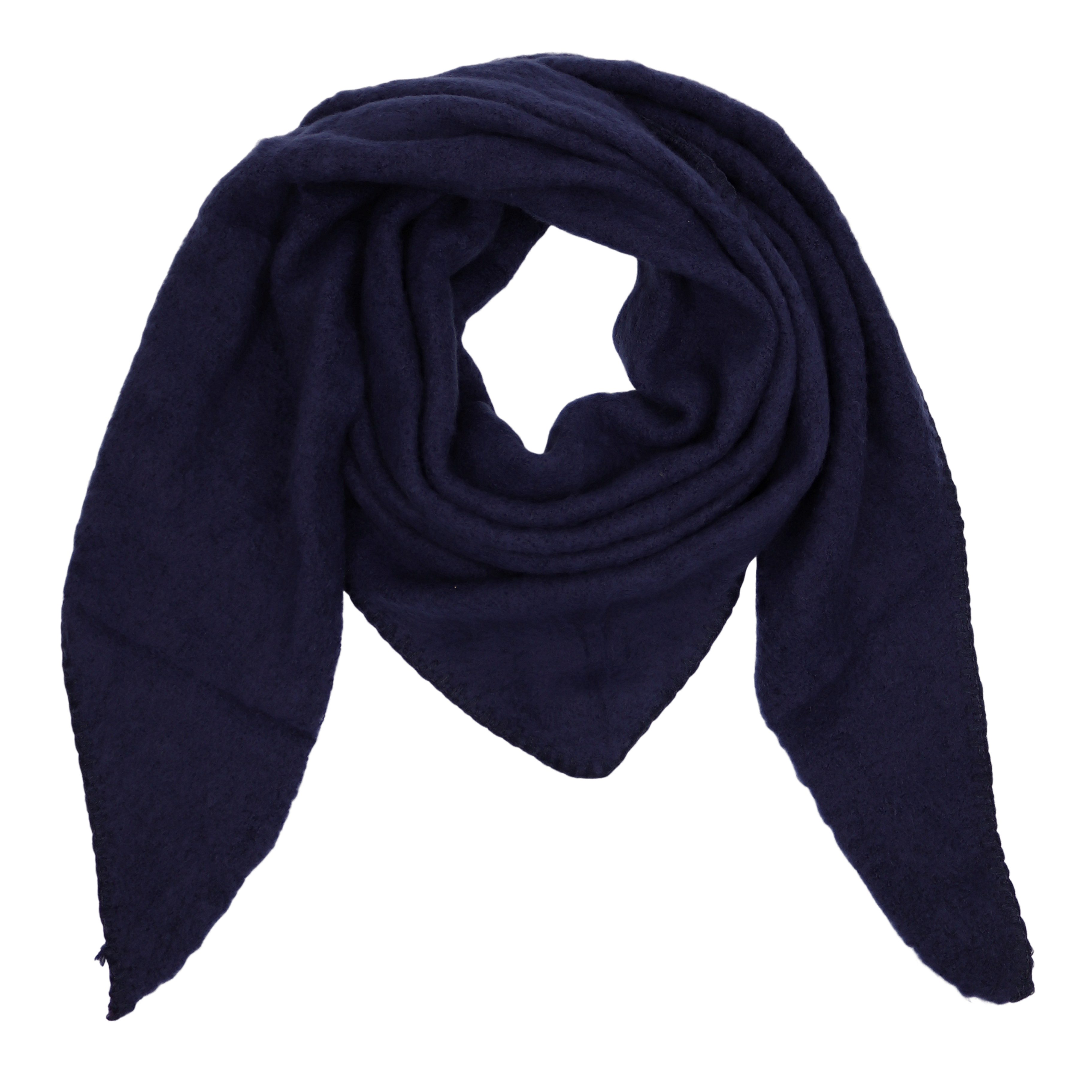 MIRROSI Dreieckstuch kuschliger und warmer Dreiecksschal ca.188x80 cm, (Unifarbe), in tollen Farben