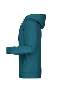 James & Nicholson Kapuzensweatshirt Hochwertiger Herren Kapuzensweat aus Bio-Baumwolle 8024 Hochwertige Sweat-Qualität mit angerauter Innenseite