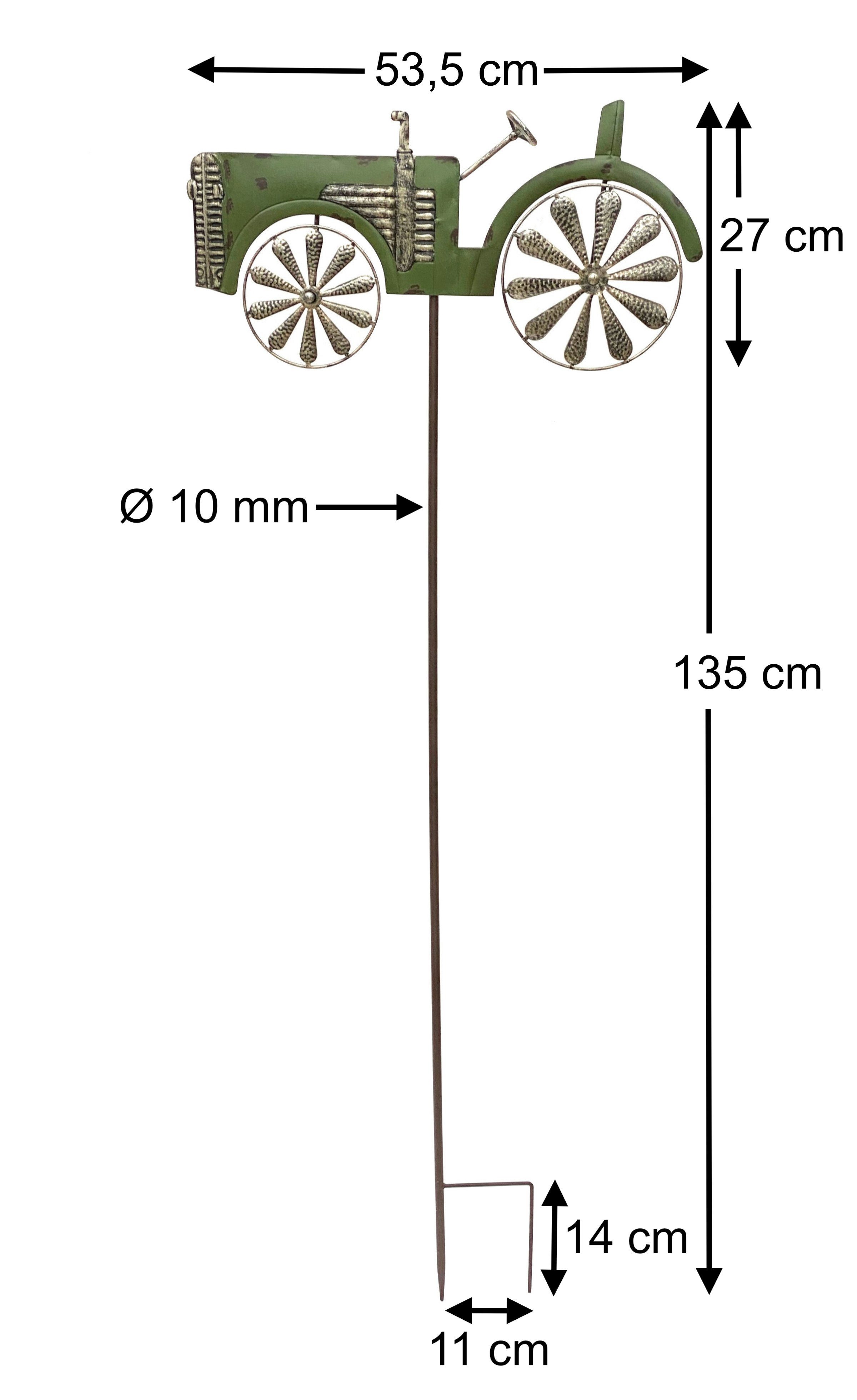 DanDiBo Gartenstecker Metall Traktor XL 135 günstig online kaufen