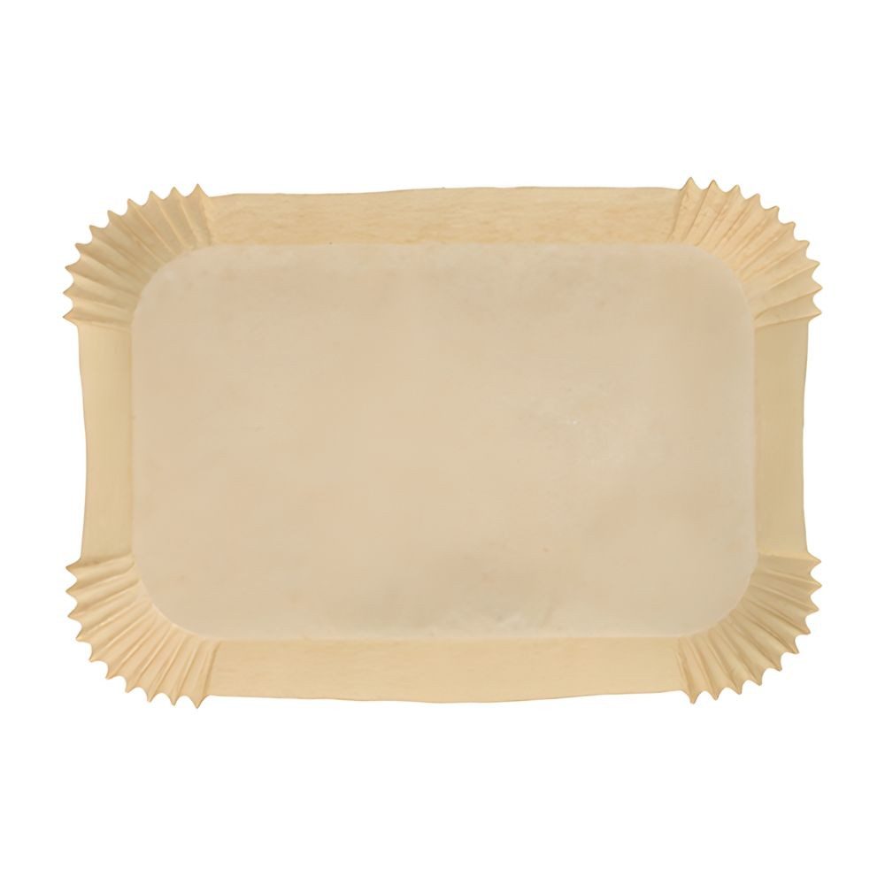 PAPSTAR Backpapier 100 x Backpapiere 22 cm x 14 cm x 4,5 cm braun Heißluftfritteusen