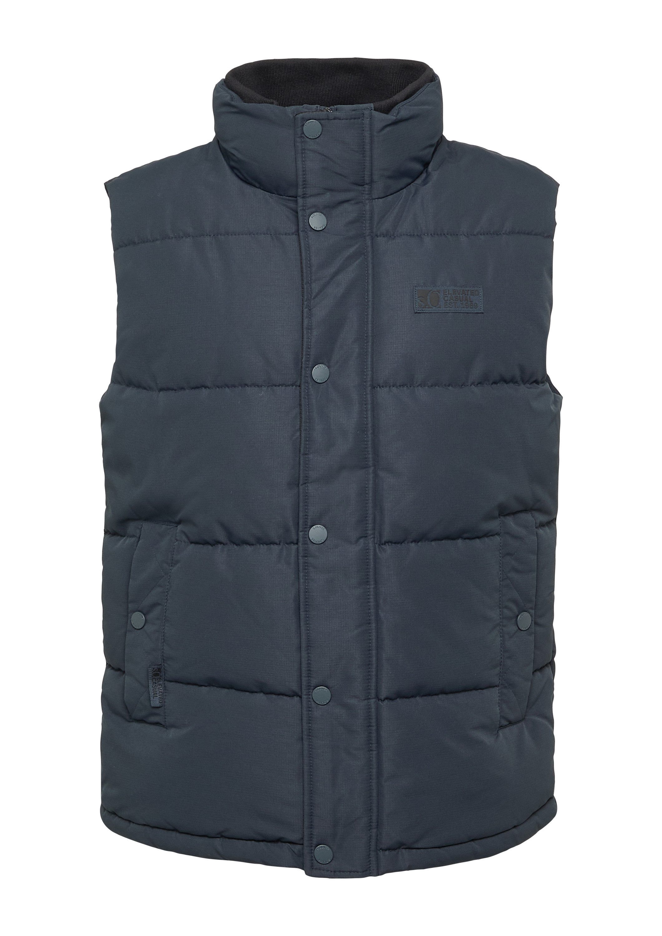 s.Oliver Outdoorjacke Outdoor-Weste Sportive Steppweste mit Logo-Details günstig online kaufen