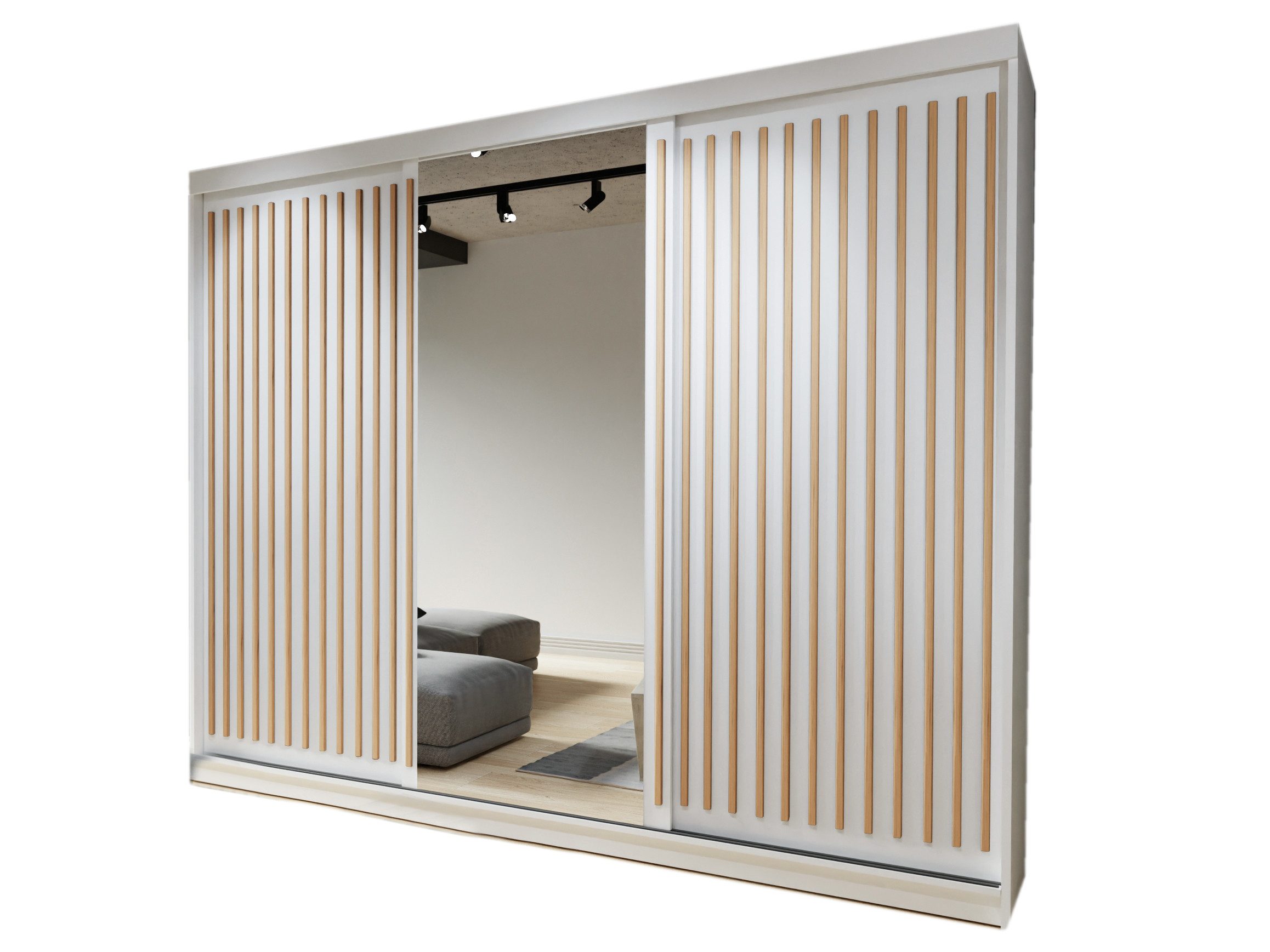 Compleo Schwebetürenschrank 250 cm breit, Kleiderschrank günstig online kaufen