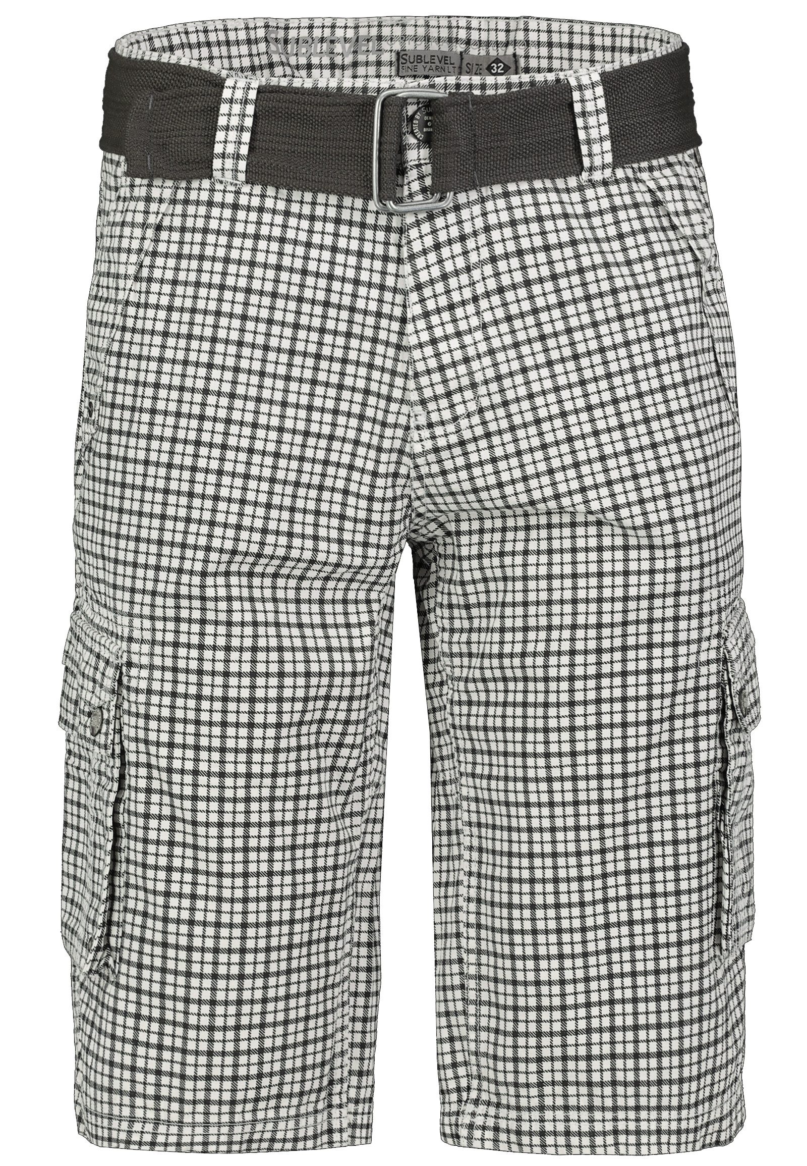 SUBLEVEL Cargoshorts Kariertes Design mit Capri günstig online kaufen