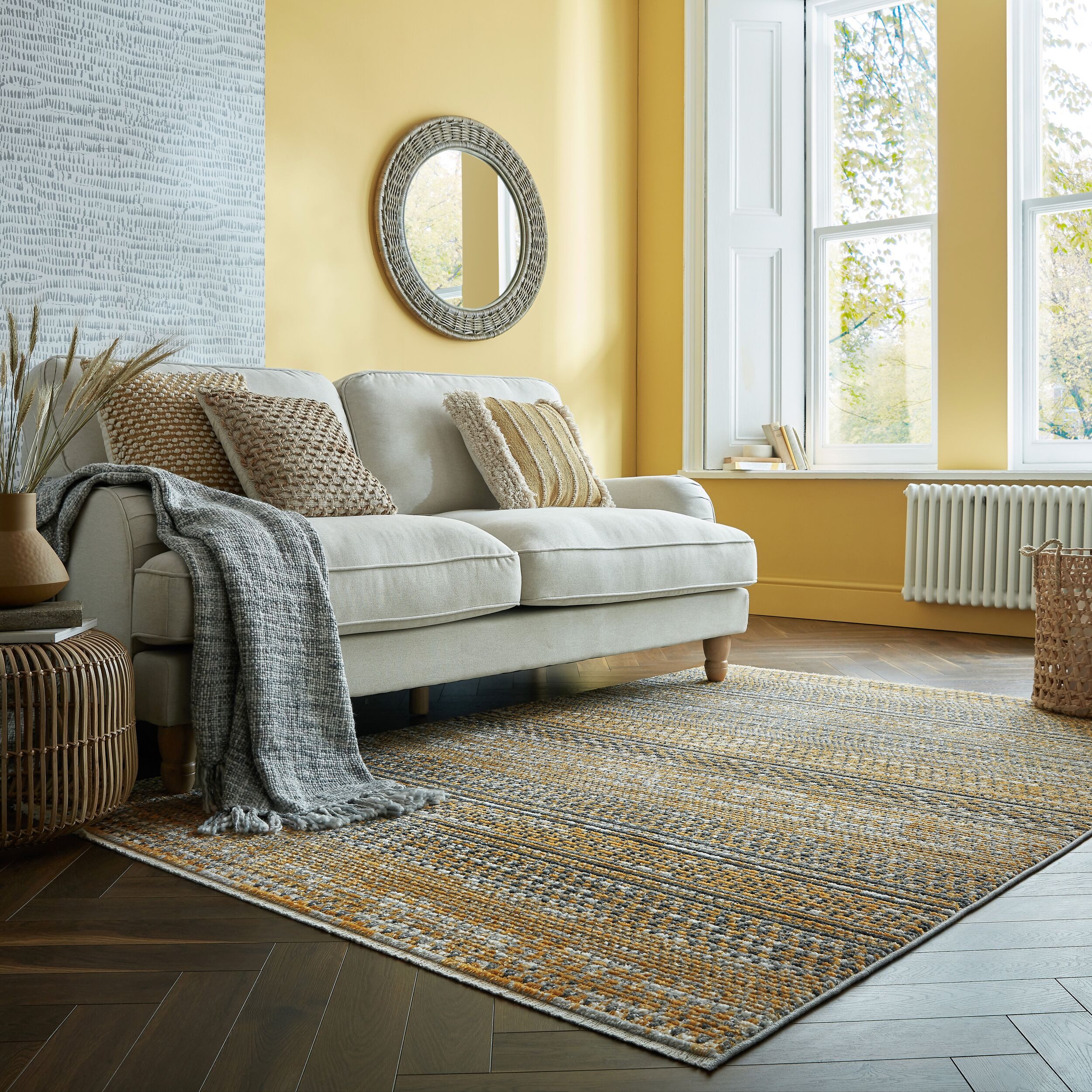 FLAIR RUGS Teppich "Camino" rechteckig 8 mm Höhe Flachgewebe, Skandi, Esszi günstig online kaufen