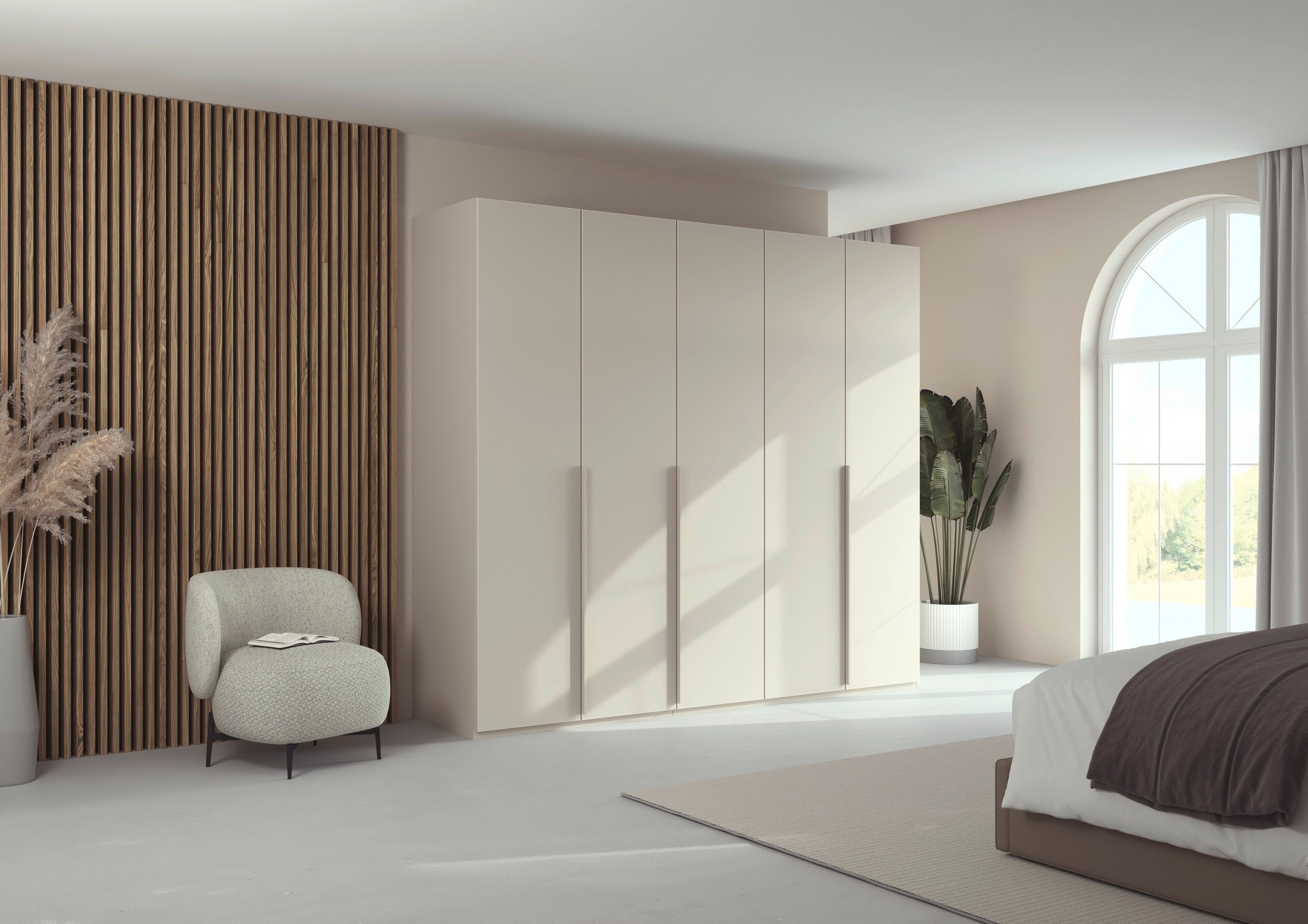 LeGer Home by Lena Gercke Kleiderschrank Schrank Garderobe Ankleide Schlafzimmer Flur SERINA Eyecatcher (3 verschiedene Ausstattungen BASIC/CLASSIC/PREMIUM (inkl. SOFT-CLOSE) in 6 Breiten (101 - 401 cm) mit Front Glas oder Dekor MADE IN GERMANY
