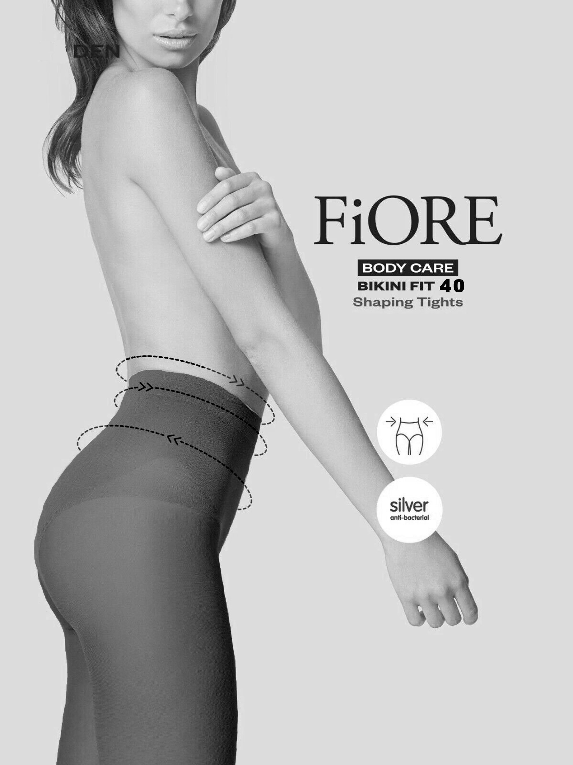 Fiore Stützstrumpfhose Bodycare (Packung 1 St. 1 Paar) Feinstrumpfhose 40DEN mit Bauch-weg Shaping-Effekt