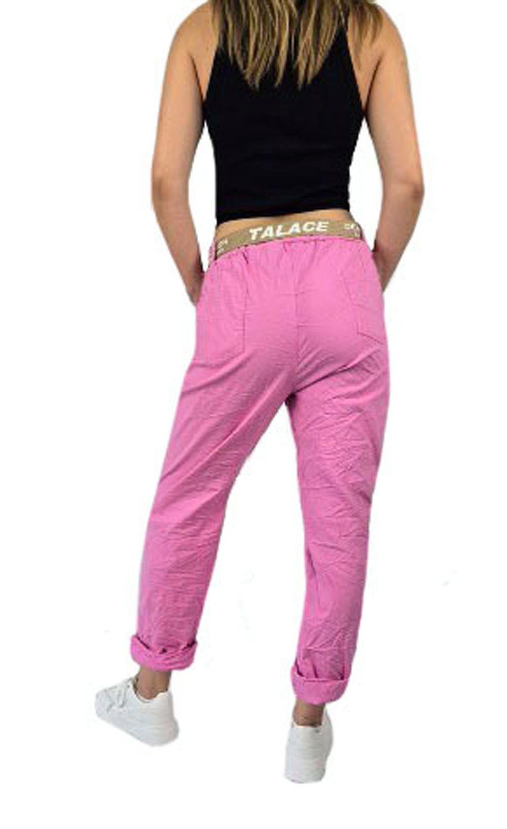Sa-Lucca Jogger Pants Damen Casual Jogpants Bequeme Stoffhose mit elastischem Bund & Gürtel Elastikbund