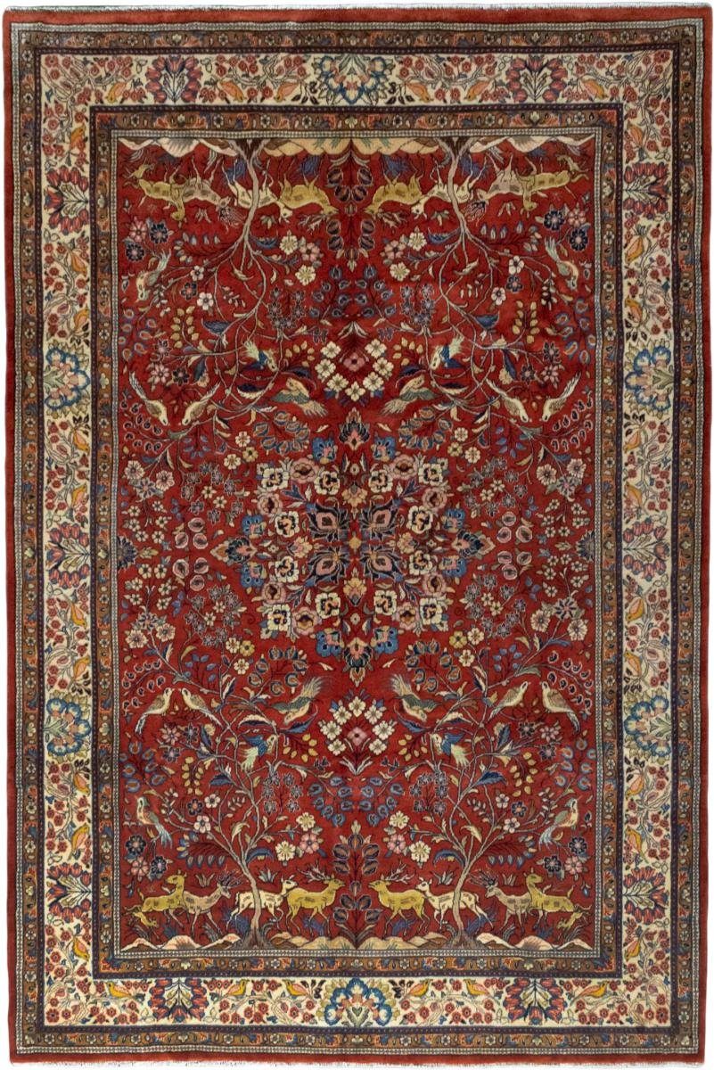 12 / rechteckig, Höhe: Nain Sarough Perserteppich, 218x331 mm Trading, Orientteppich Orientteppich Handgeknüpfter