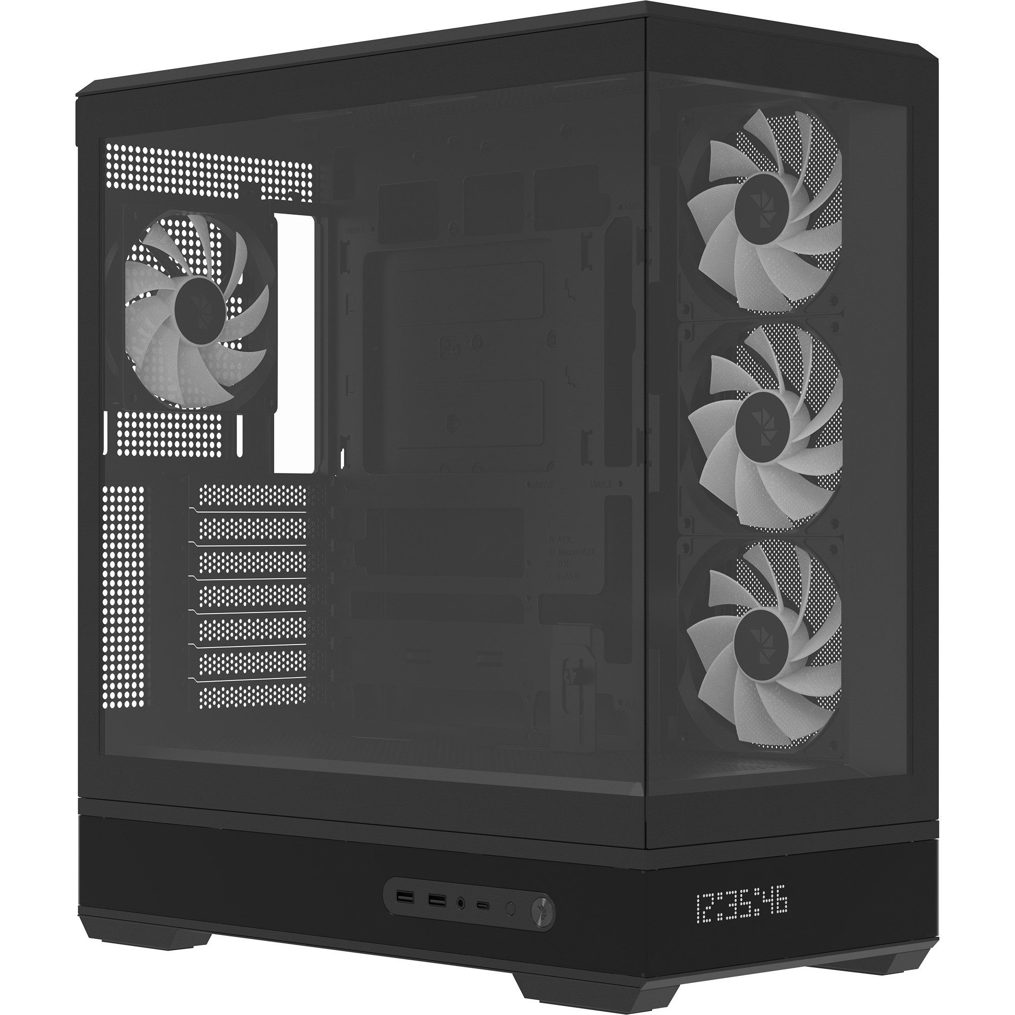 Aerocool PC-Gehäuse Aerocool P500B Digi-BK-v1, Tower-Gehäuse