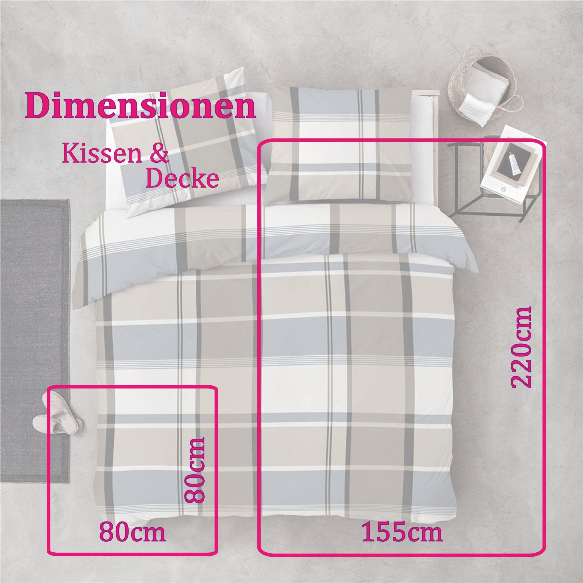 Byrklund Bettwäsche 06713 - Bettwäsche-Set (155x220cm), günstig online kaufen