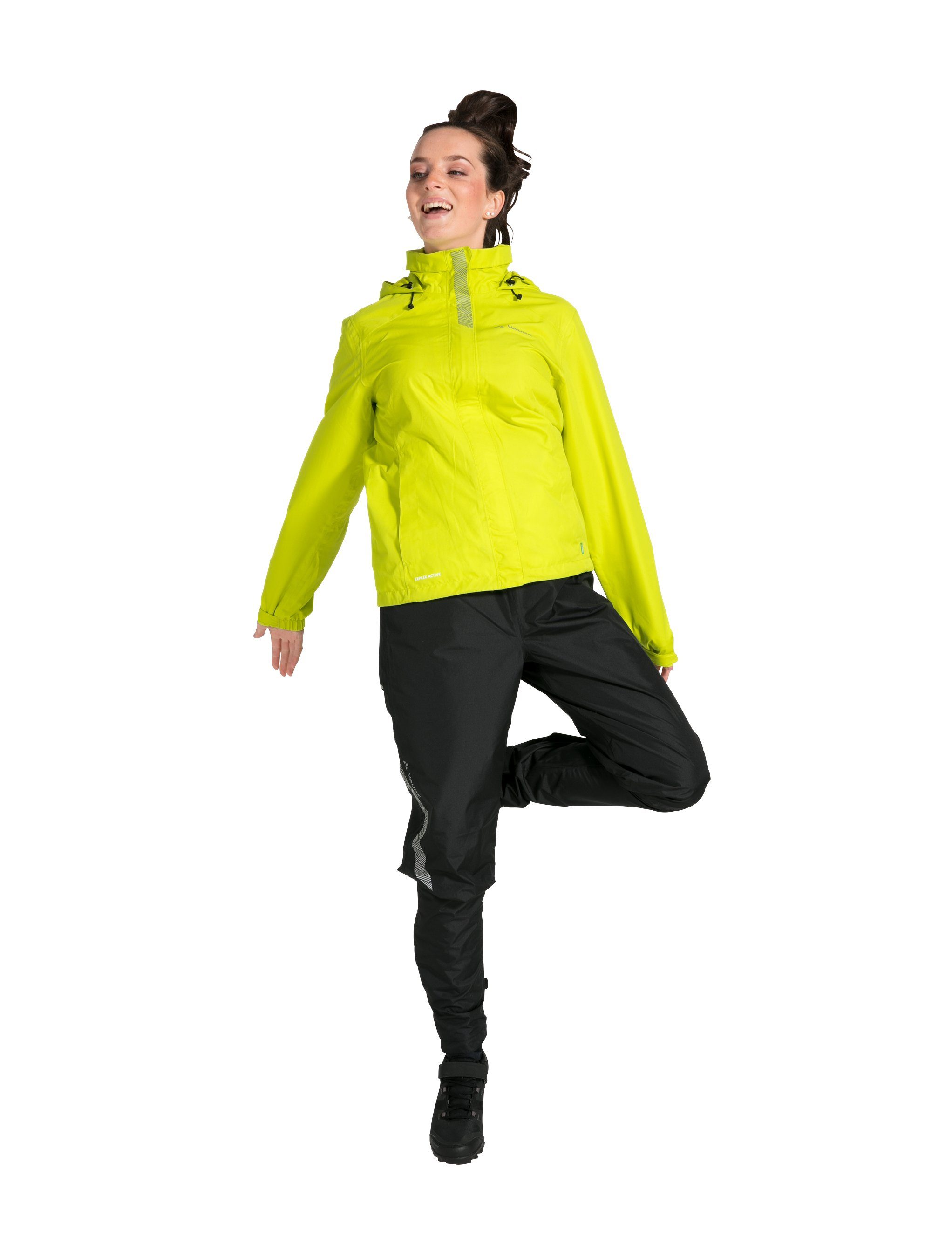 II kompensiert Women's Klimaneutral (1-St) Outdoorjacke Jacket Luminum green VAUDE bright