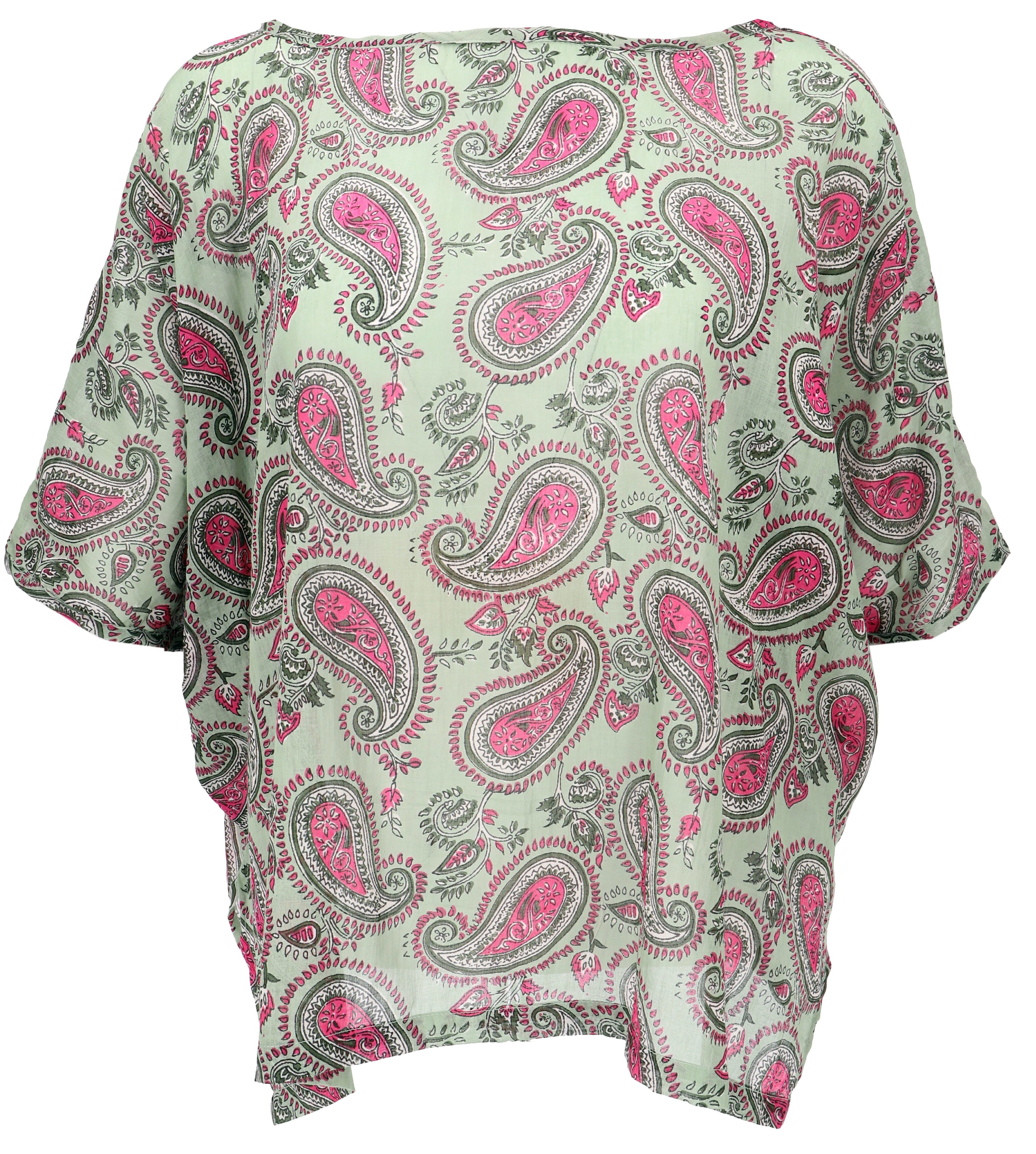 Guru-Shop Longbluse Weites Boho Blusentop mit günstig online kaufen