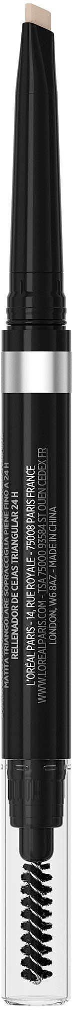 L'ORÉAL PARIS Infaillible Pencil, Brows Paris Augenbrauen-Stift für Augenbrauen 24h Browliner L'Oréal ausdrucksstarke