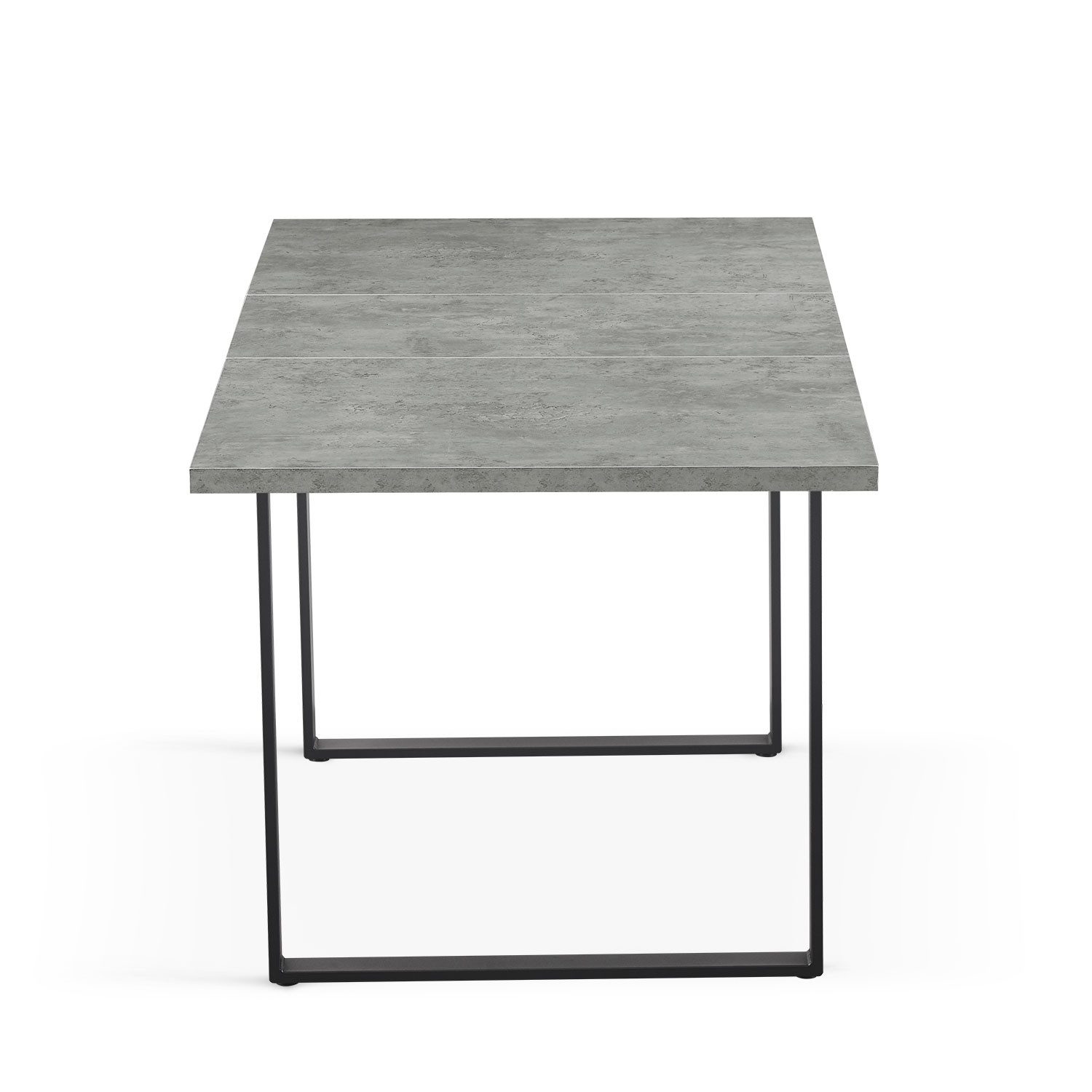 B&D home Esstisch LARS, Metallgestell schwarz oder weiß, ausziehbar 120-160cm, 4-6 Personen