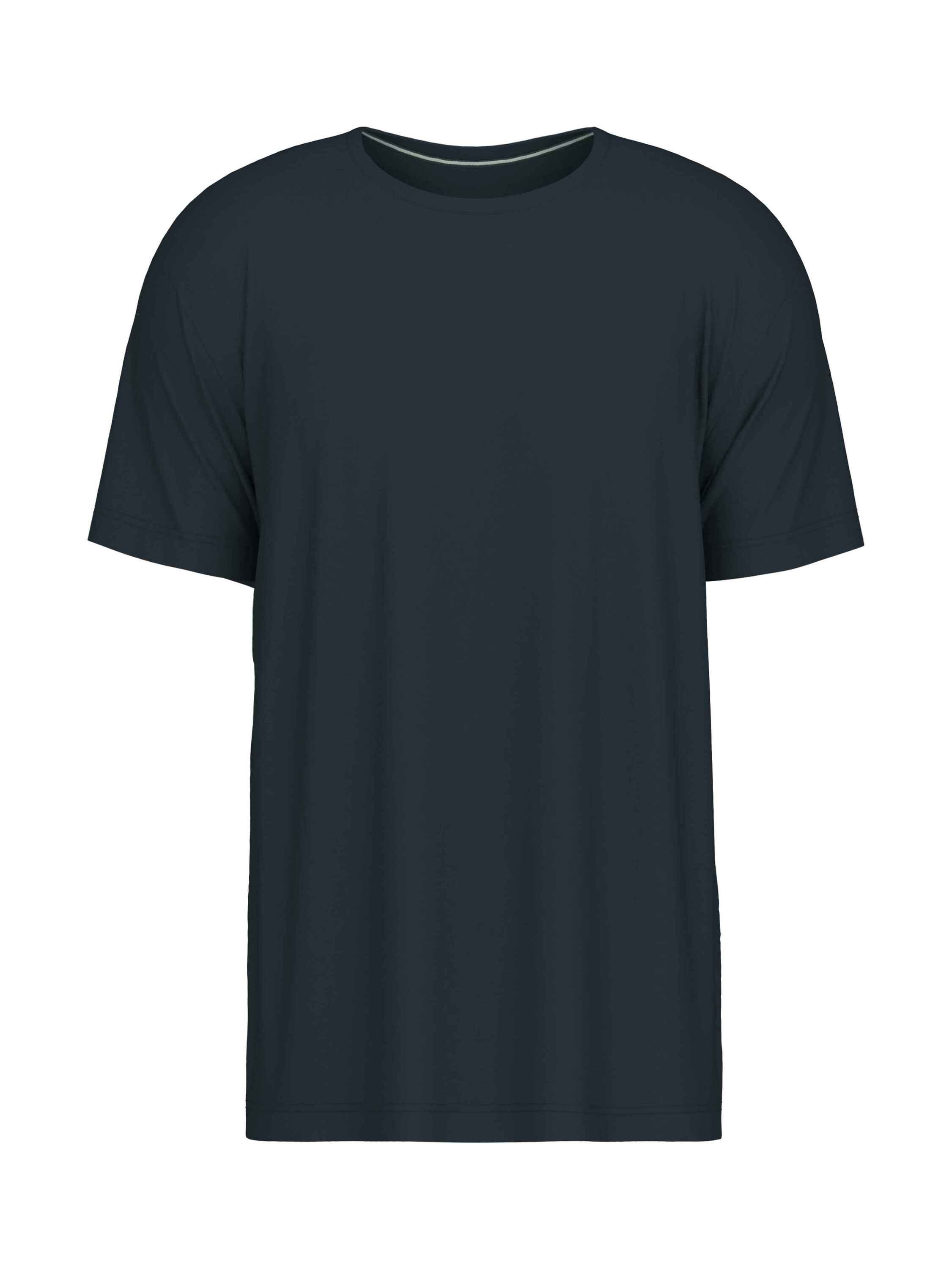 (1-tlg) CALIDA sapphire Kurzarmshirt dark Kurzarm-Shirt, Rundhals