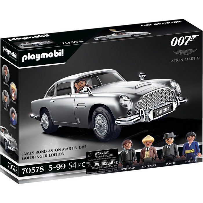 Playmobil® Konstruktions-Spielset James Bond Aston Martin DB5 - Goldfinger Edition (70578) (54 St) Made in Europe
