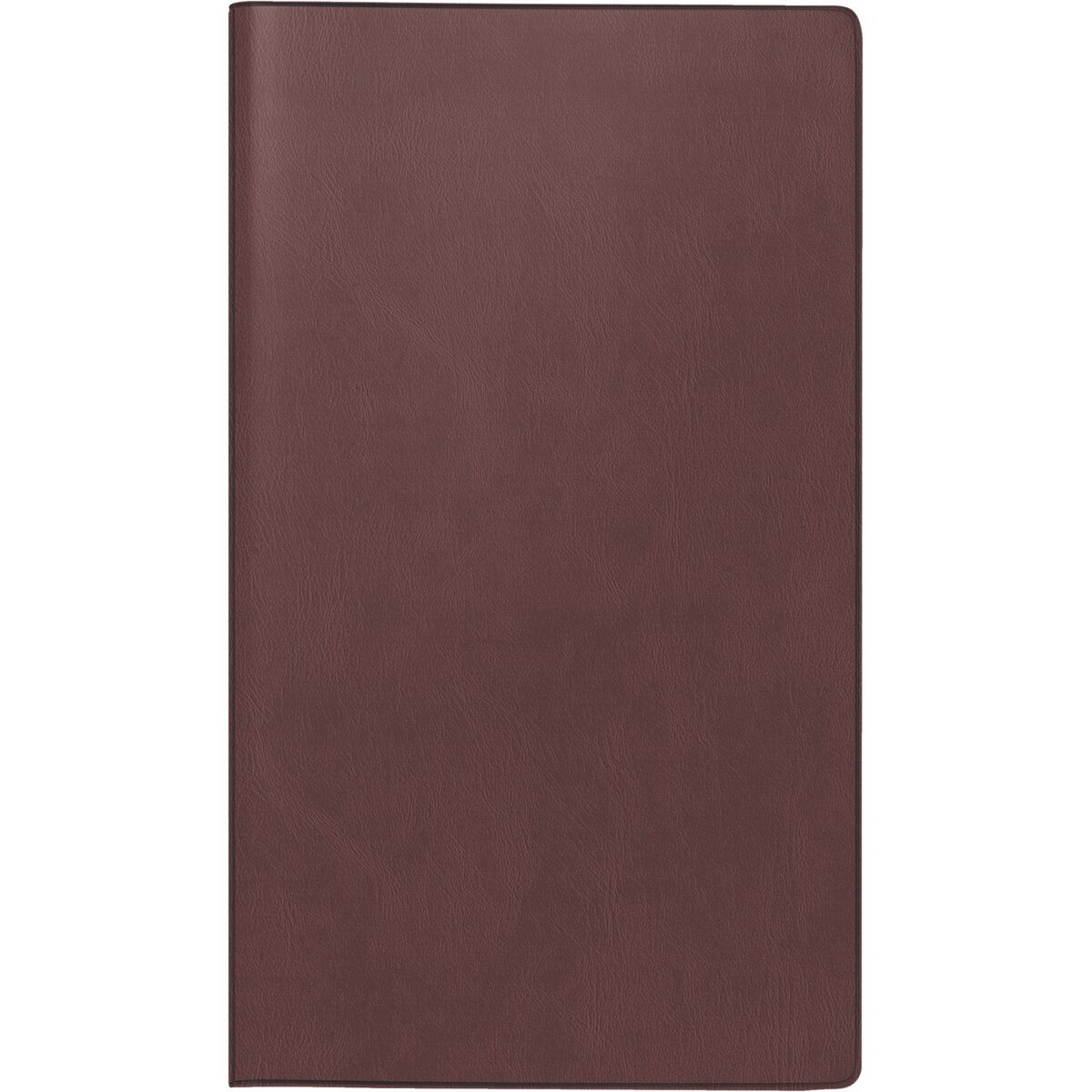 BRUNNEN Taschenkalender Taschenkalender 758 8,7x15,3cm 1 Woche/Seite Kunstleder bordeaux 2027