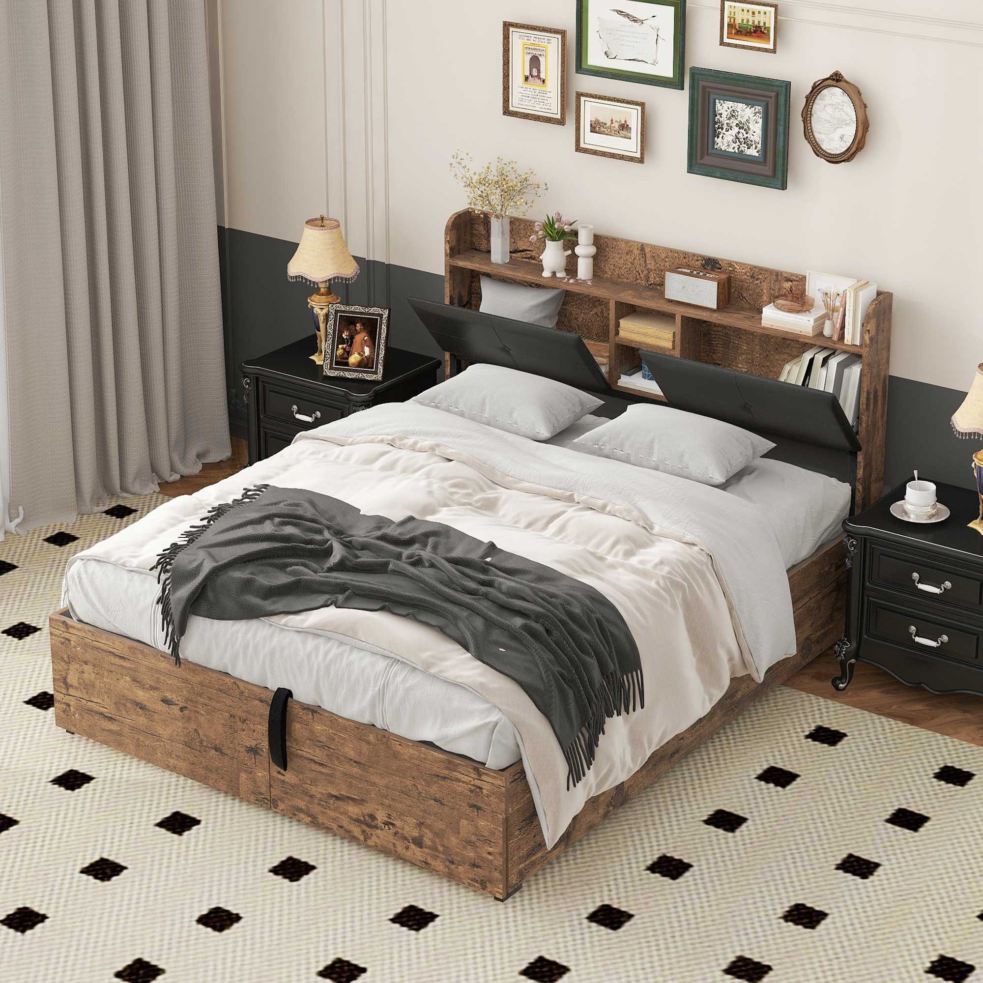 STILVORA Metallbett 160x200 Metallbett Holzbett mit günstig online kaufen