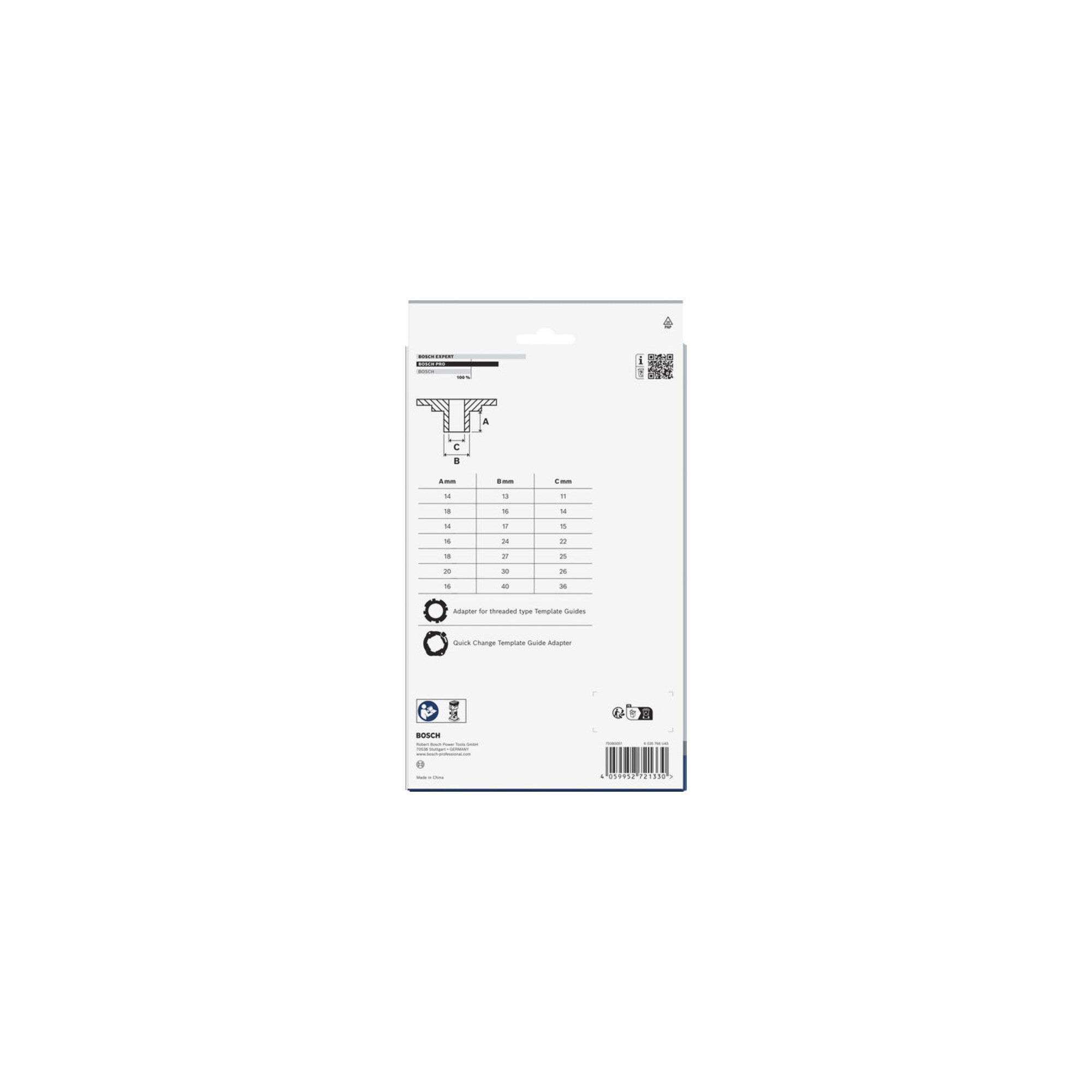 Bosch Professional Schaftfräser Bosch Kopierhülsen-Set 9-tlg. für Fräser
