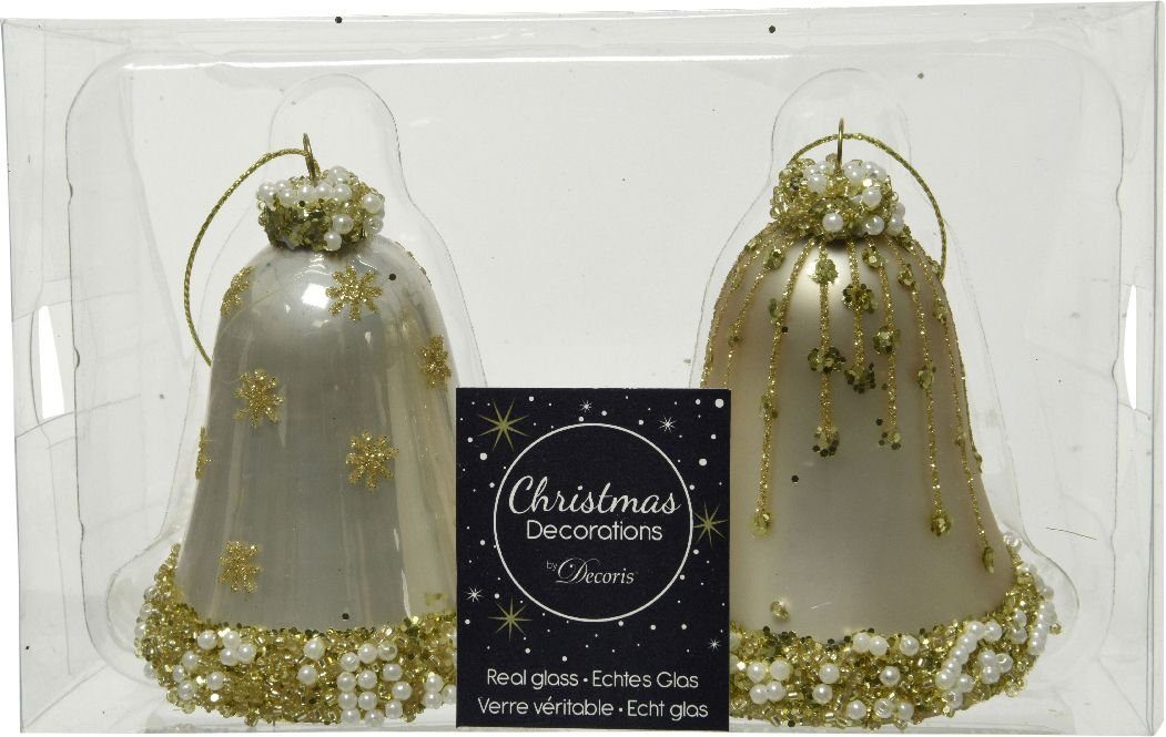 Kaemingk Christbaumschmuck Glocke aus Weihnachtsbaumanhänger Kaemingk Glas