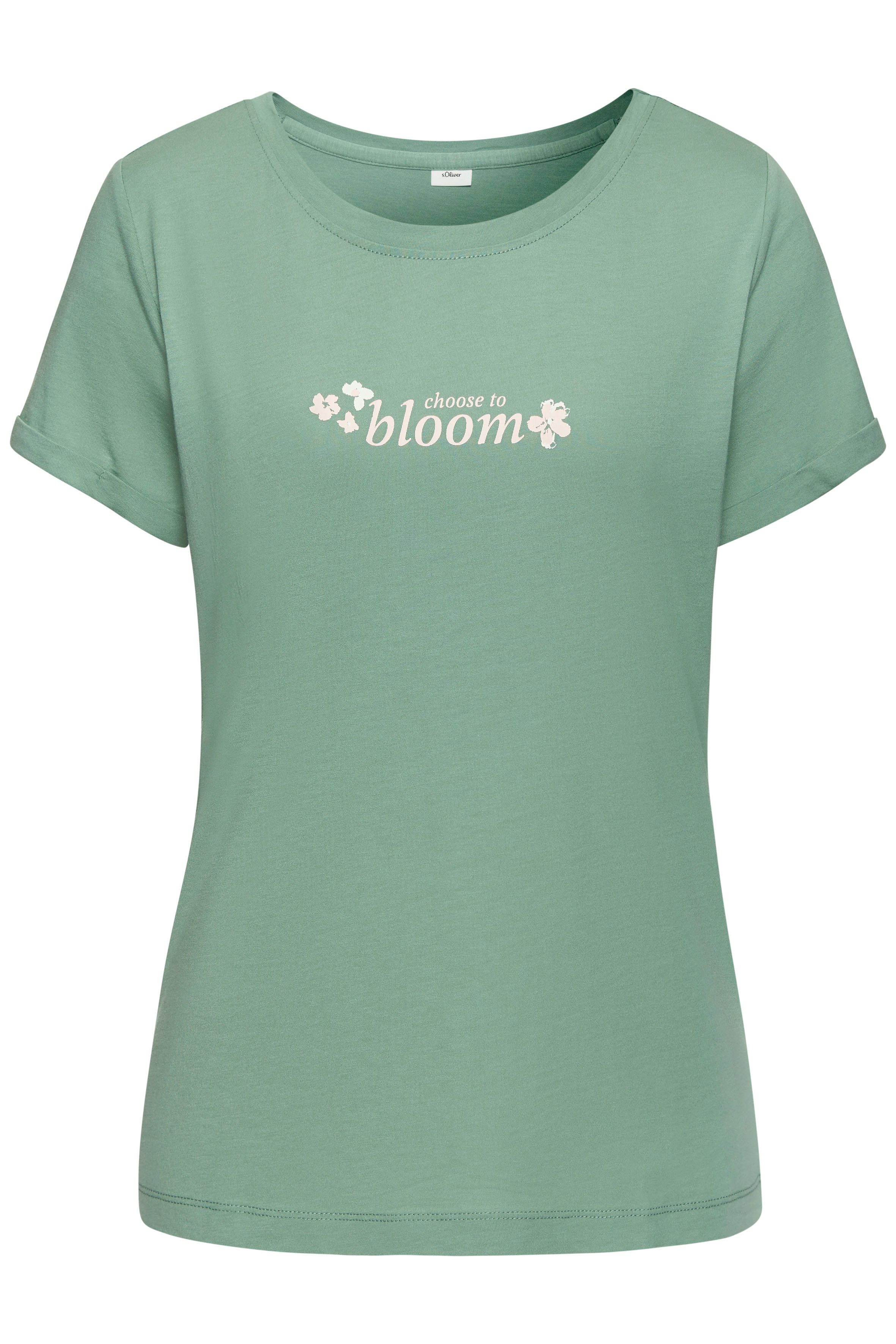s.Oliver Pyjamaoberteil (1-teilig) mit kleinem Frontprint günstig online kaufen