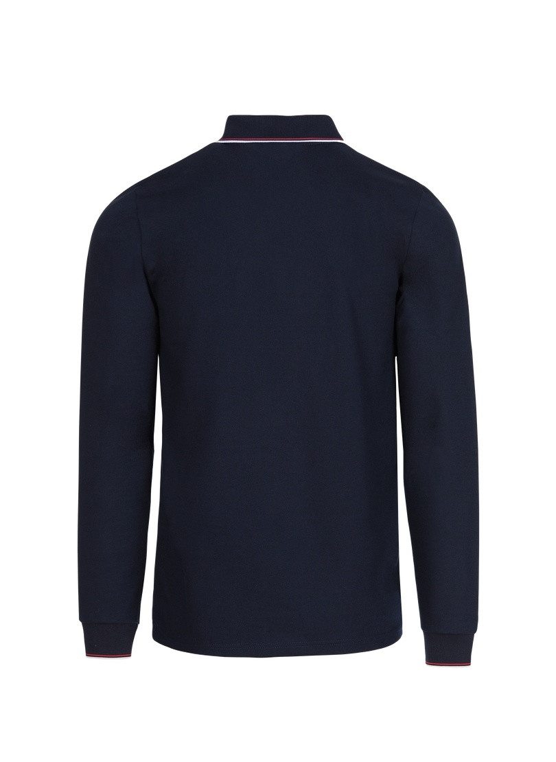 Trigema Poloshirt TRIGEMA Modisches Poloshirt mit langen Armen (1-tlg)