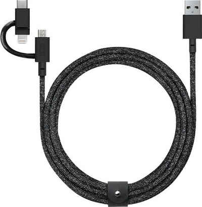 NATIVE UNION Gürtelkabel Universal Smartphone-Kabel, Lightning, USB Typ A, USB-C, Micro-USB (200 cm)