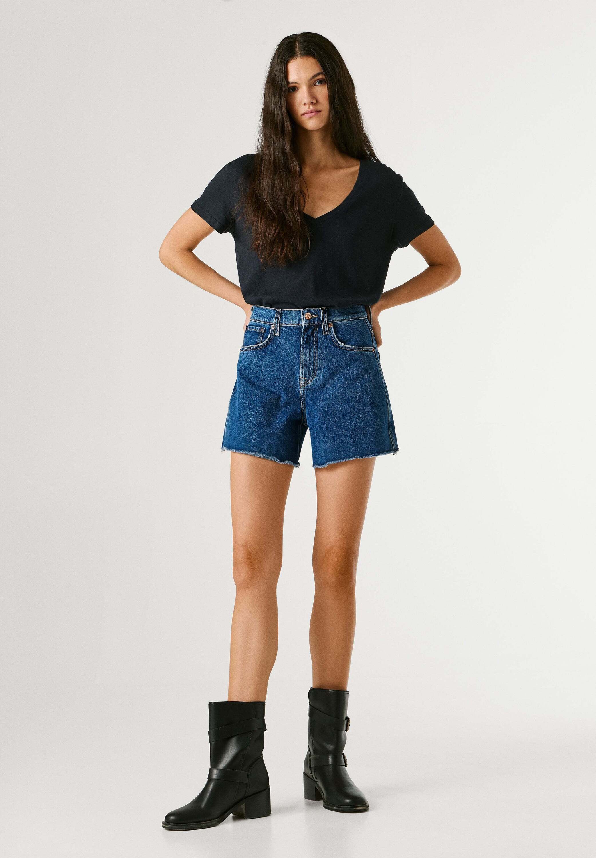 Pepe Jeans Shorts denim shorts A-LINE SHORT HW RACHEL