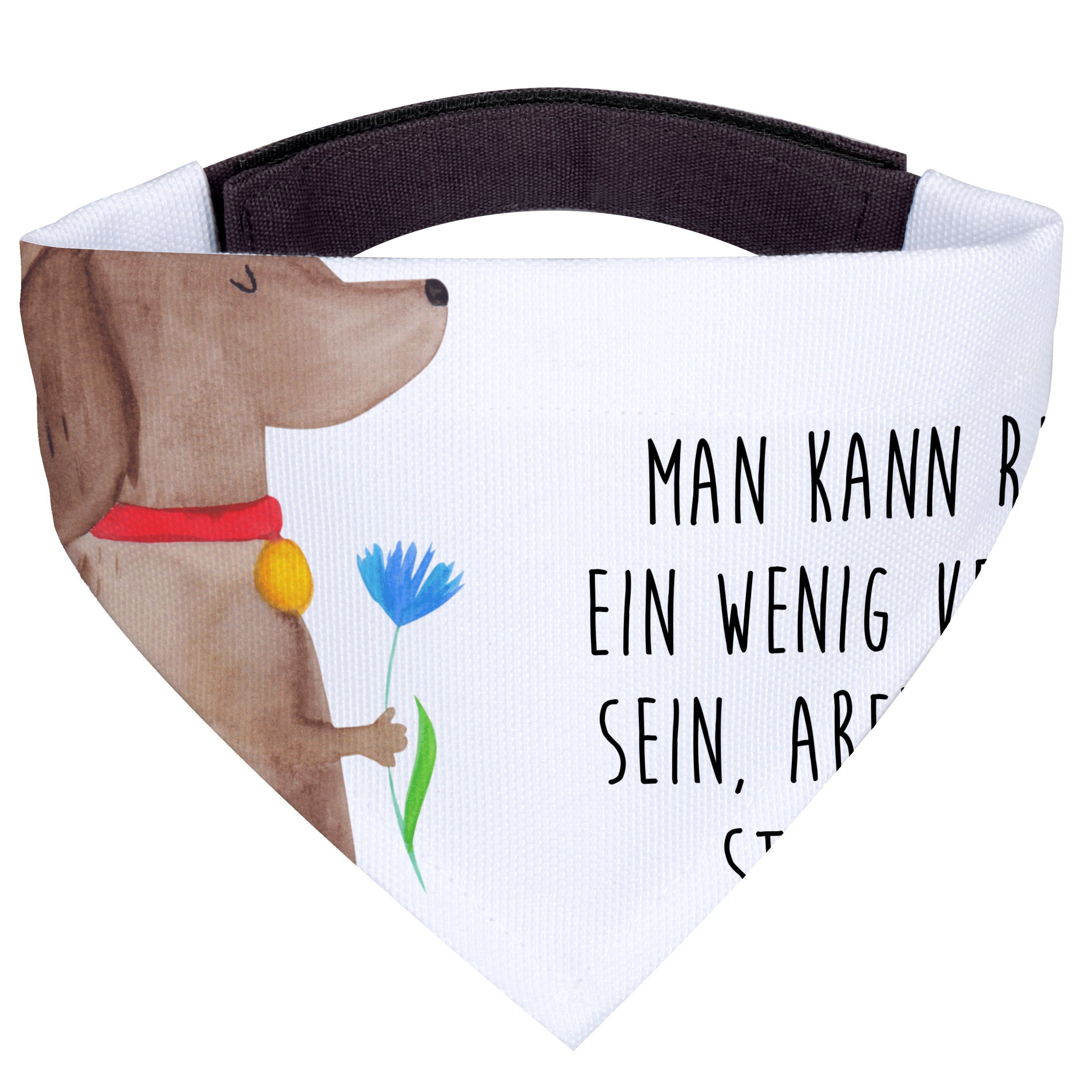 Hundefliege Hund Blume - Weiß - Geschenk, mittelgroße Hunde, Hundeliebe, Hunde, H