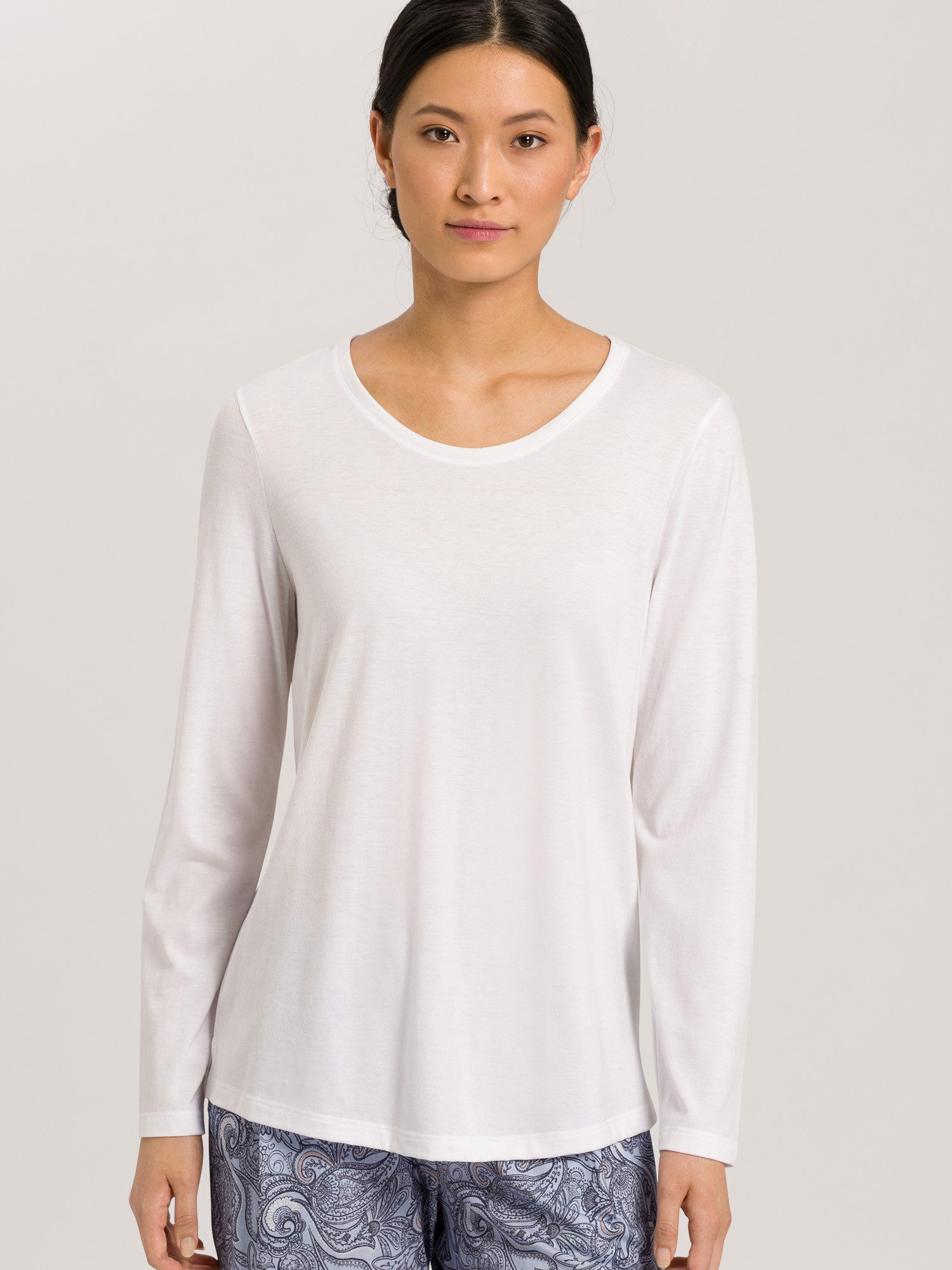 Hanro Pyjamaoberteil Sleep & Lounge unterhemd shirt langarm