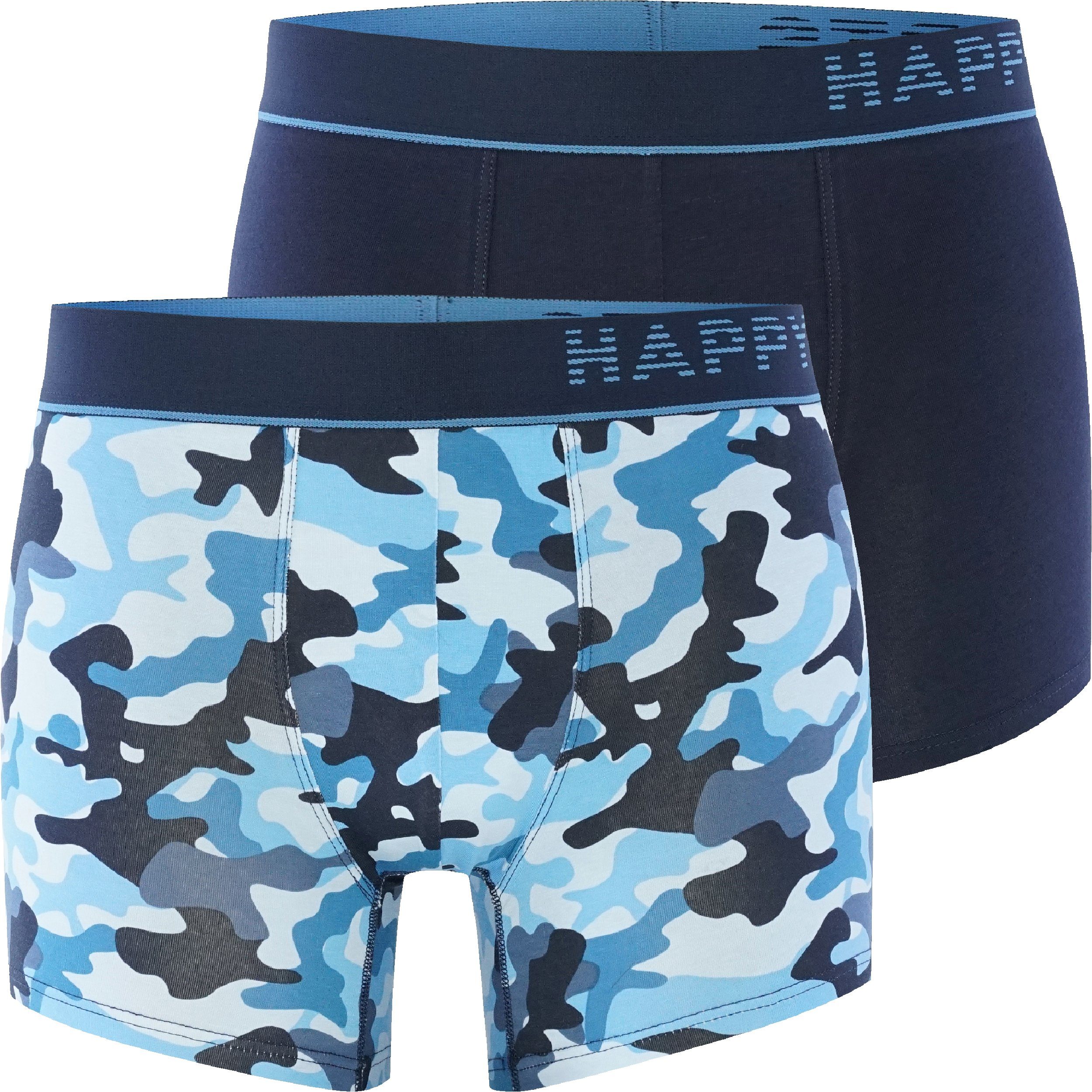 HAPPY SHORTS Retro Pants 2-Pack Camouflage | Unterhosen