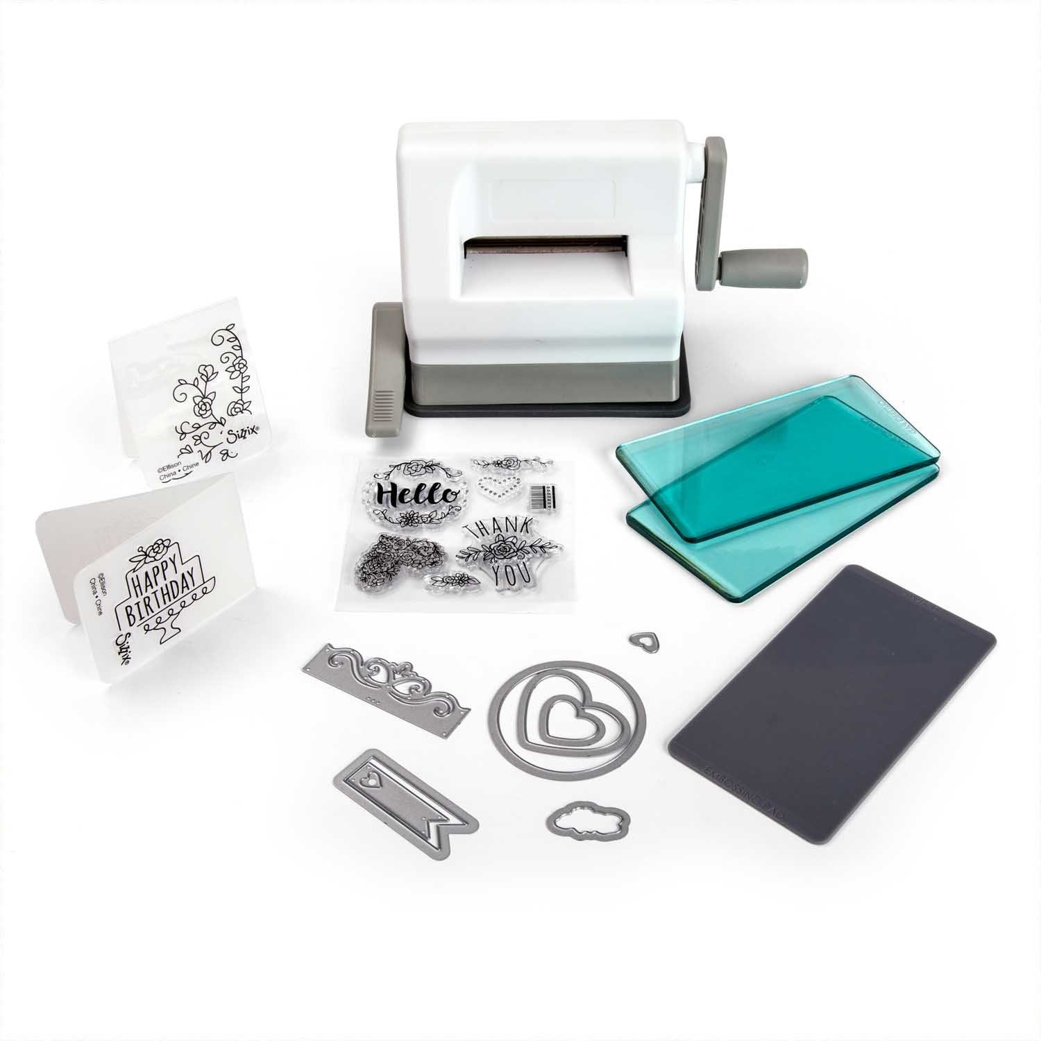 Sizzix Удар мотива Sizzix Sidekick Starter Kit - Stanzmaschine 6,35 cm Öffnung, 22-teilig