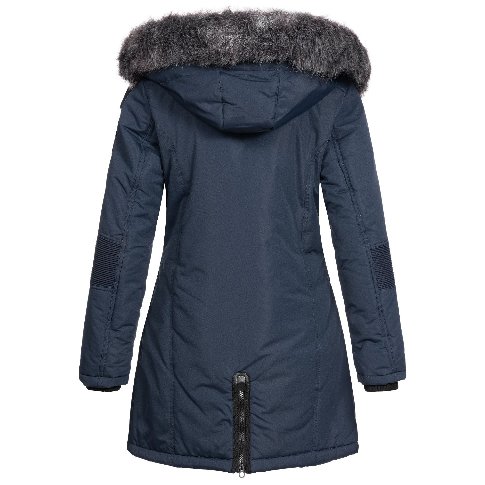 Geographical Norway Parka Damen Outdoor Winter Jacke Mantel lang geschnitten