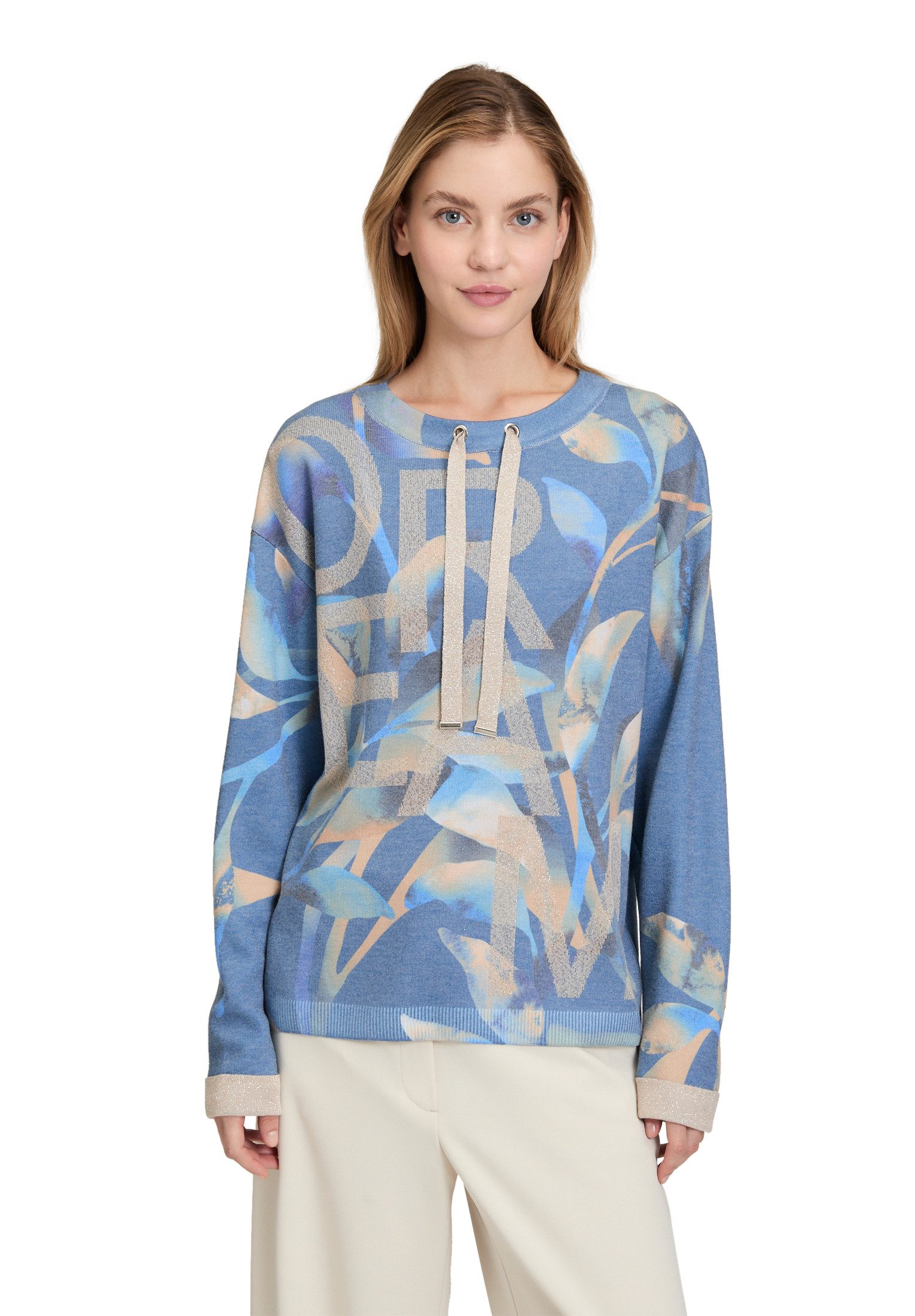 Betty Barclay Strickpullover Damen Feinstrickpullover mit Print (1-tlg) günstig online kaufen